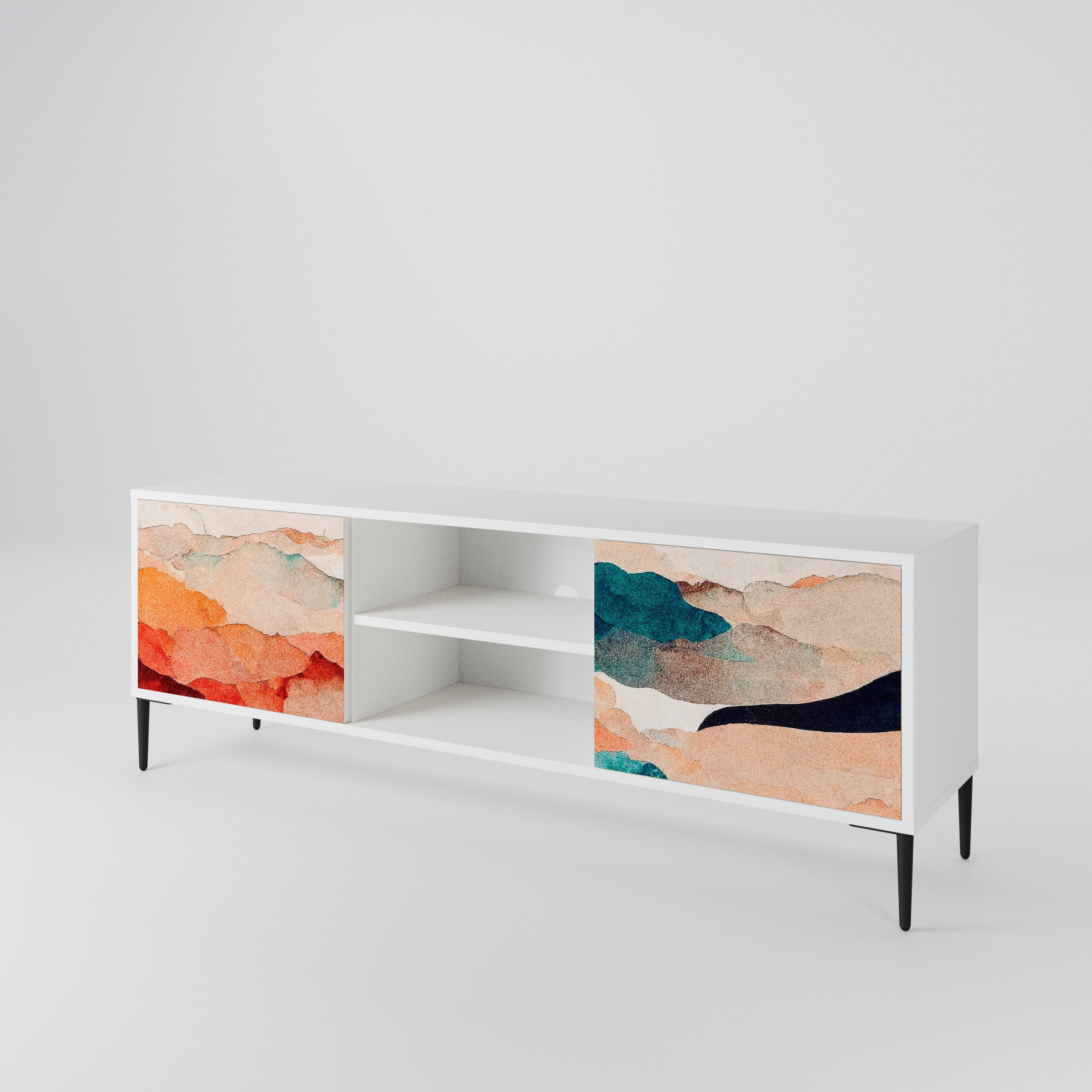 ABSTRACT LANDSCAPE 2-Door TV Cabinet