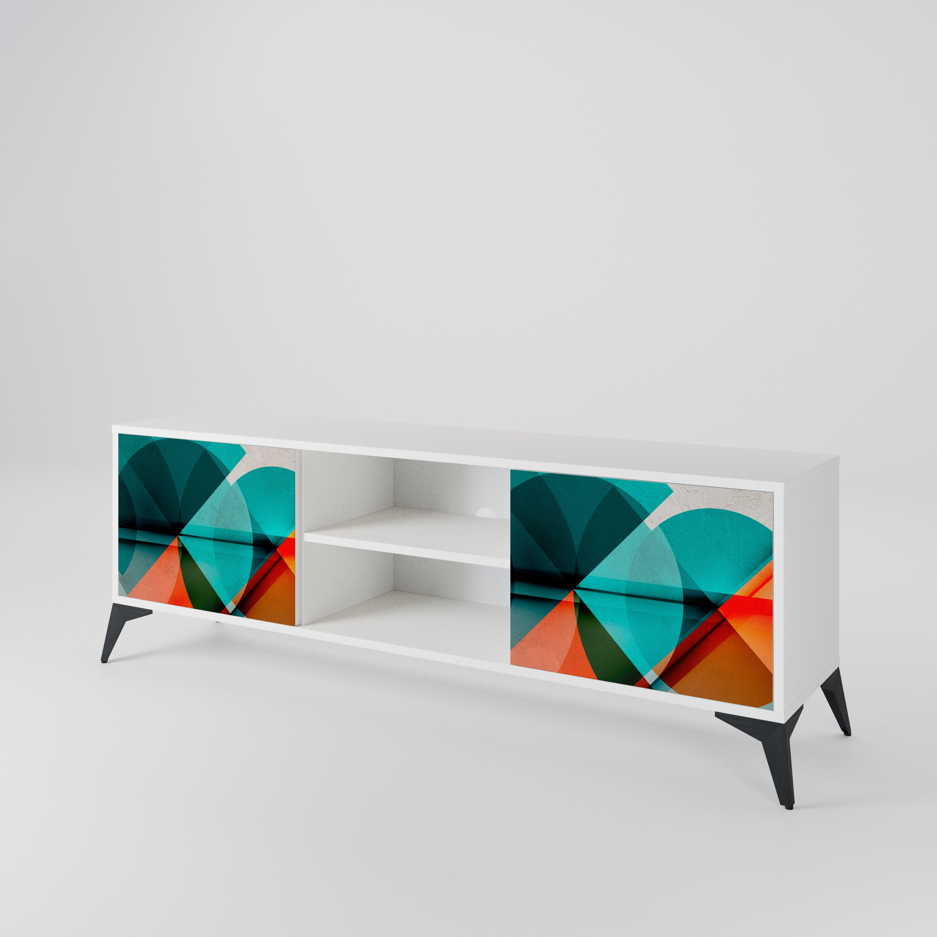 CIRCULAR RHAPSODY 2-Door TV Cabinet