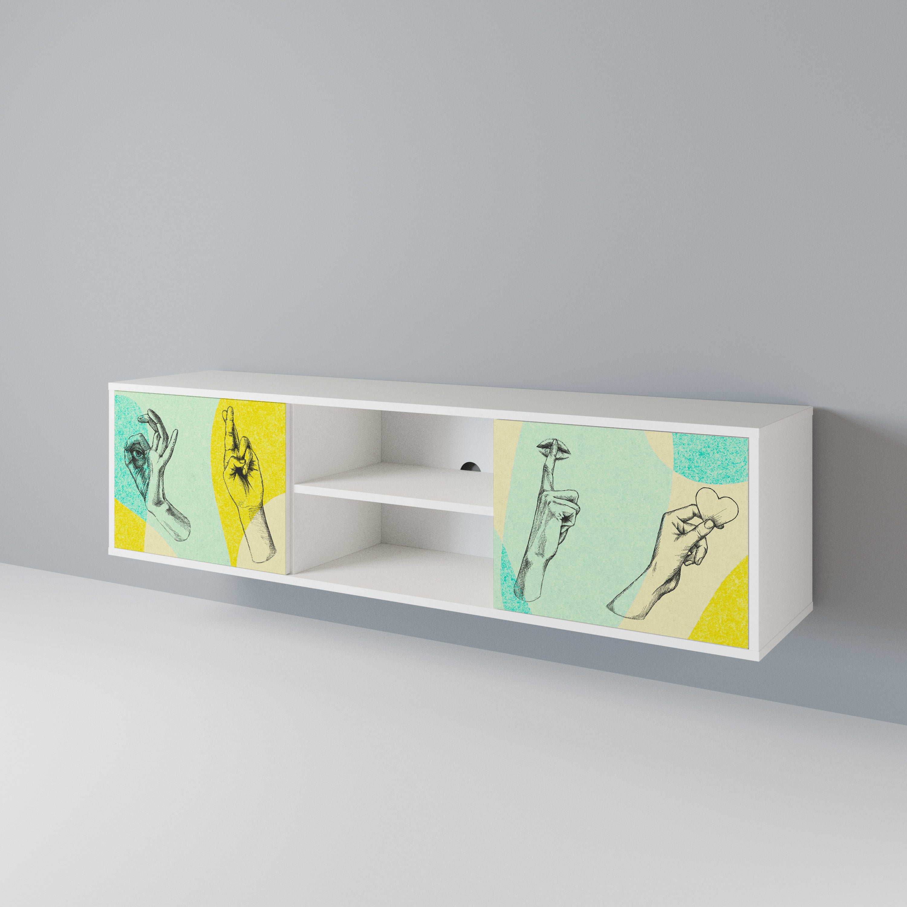 BODY LANGUAGE 2-Door TV Cabinet