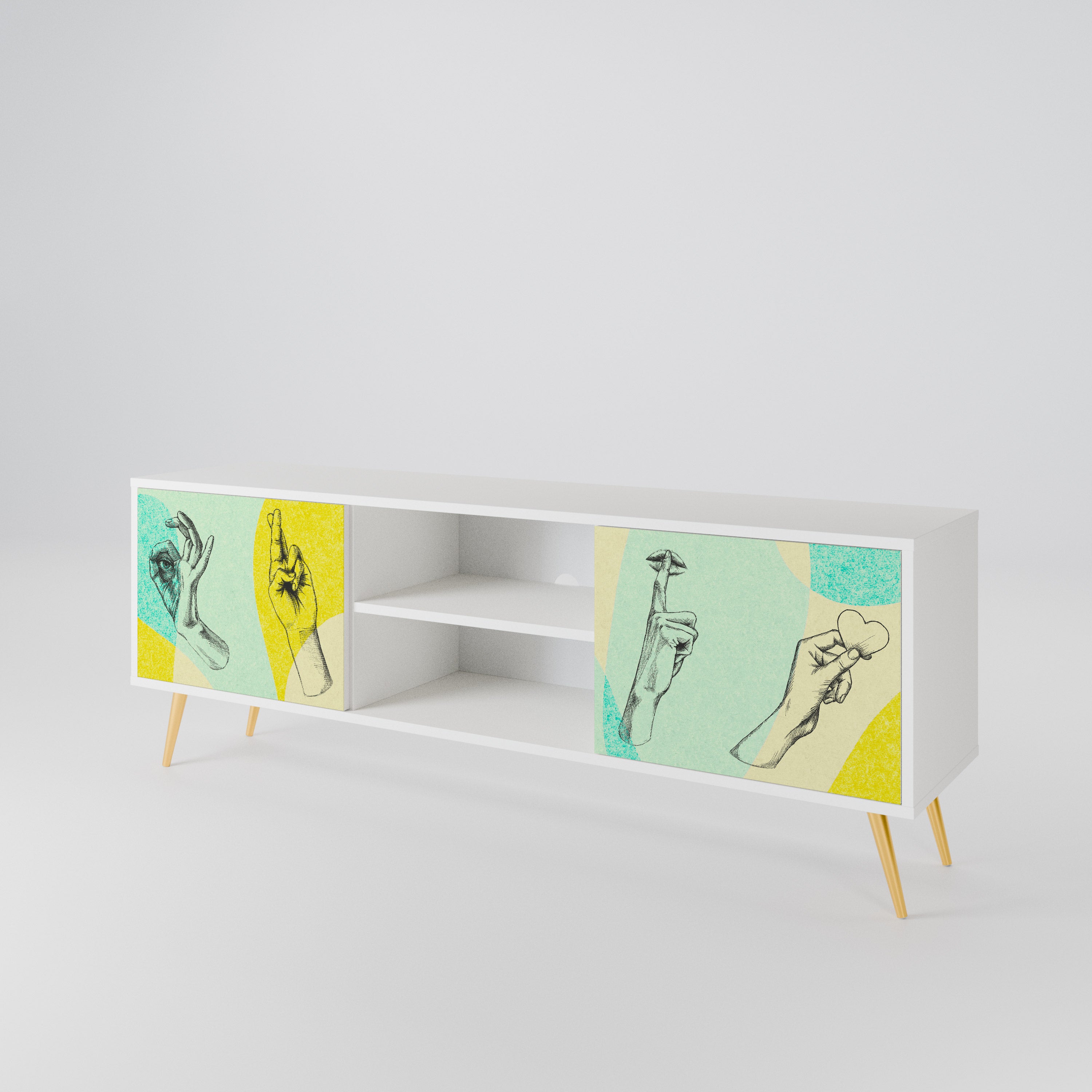 BODY LANGUAGE 2-Door TV Cabinet