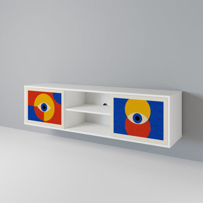 GEOMETRIC EYES 2-Door TV Cabinet