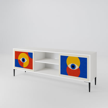 GEOMETRIC EYES 2-Door TV Cabinet