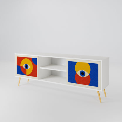 GEOMETRIC EYES 2-Door TV Cabinet