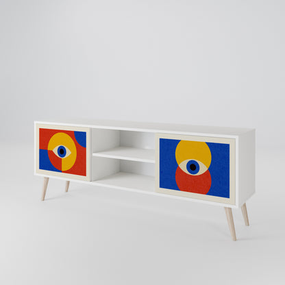 GEOMETRIC EYES 2-Door TV Cabinet
