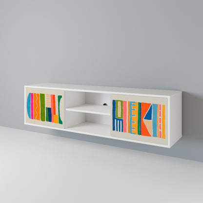 GEOMETRIC SHINE 2-Door TV Cabinet