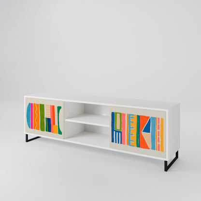 GEOMETRIC SHINE 2-Door TV Cabinet