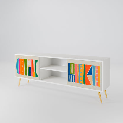 GEOMETRIC SHINE 2-Door TV Cabinet