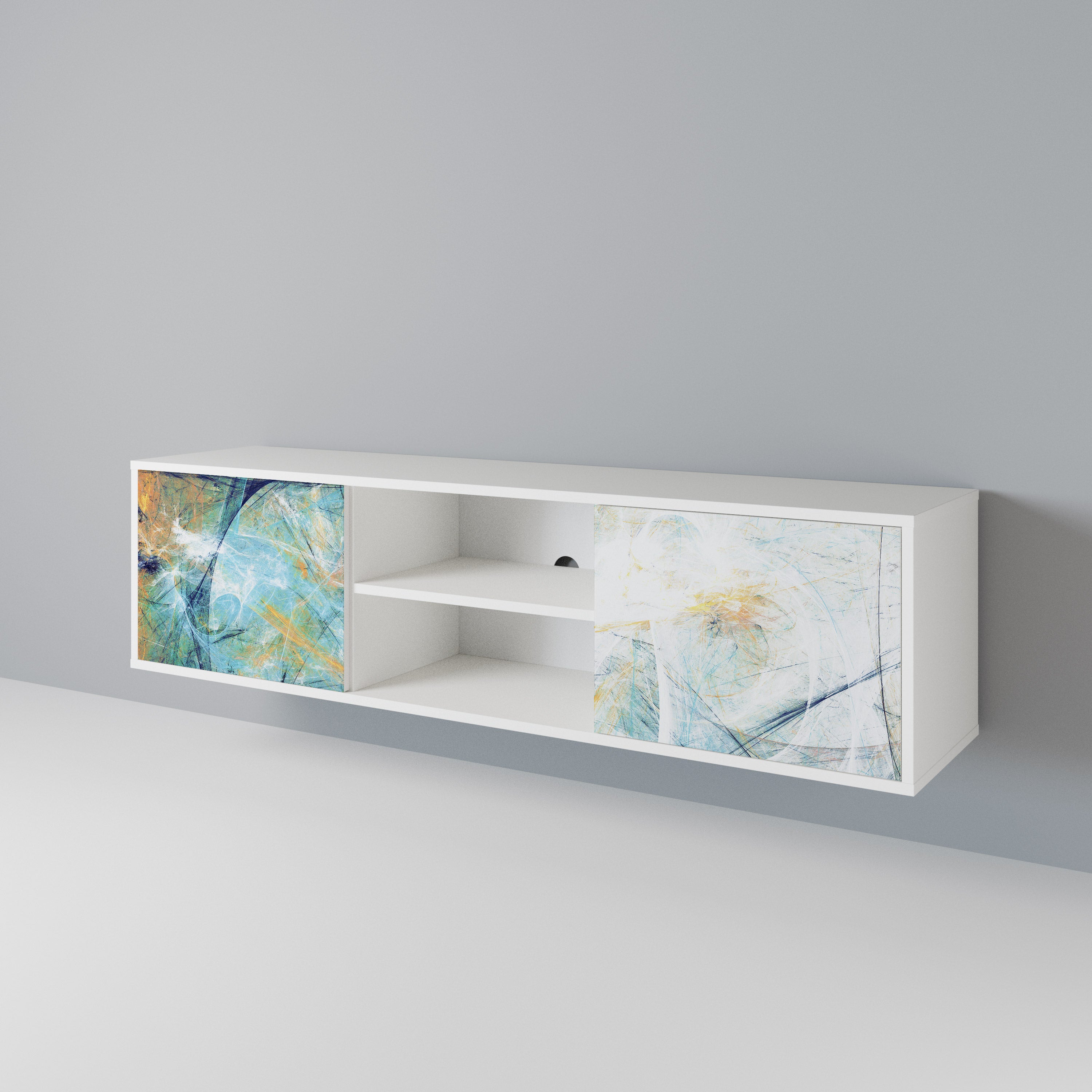 ABSTRACT THOUGHTS 2-Door TV Cabinet