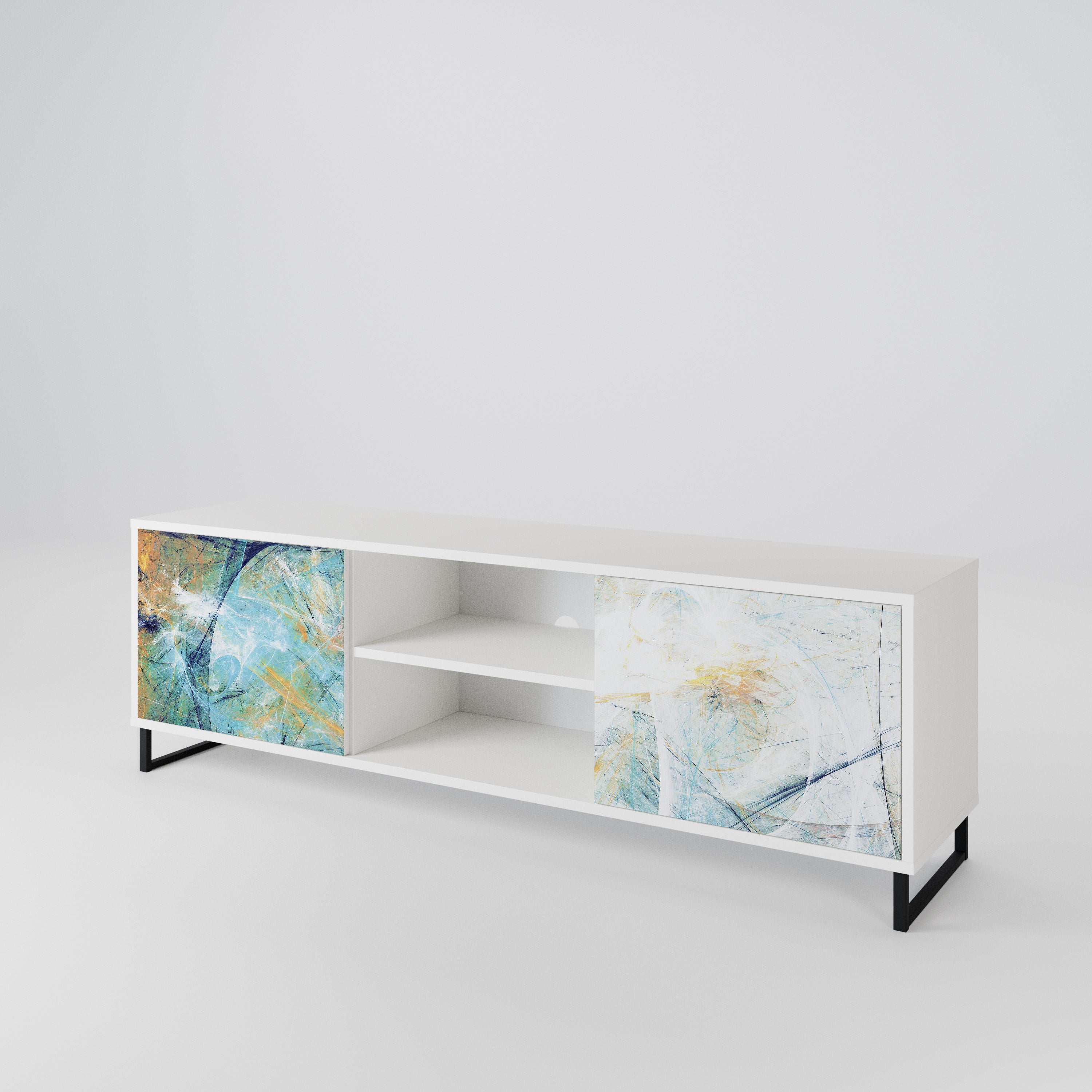 ABSTRACT THOUGHTS 2-Door TV Cabinet
