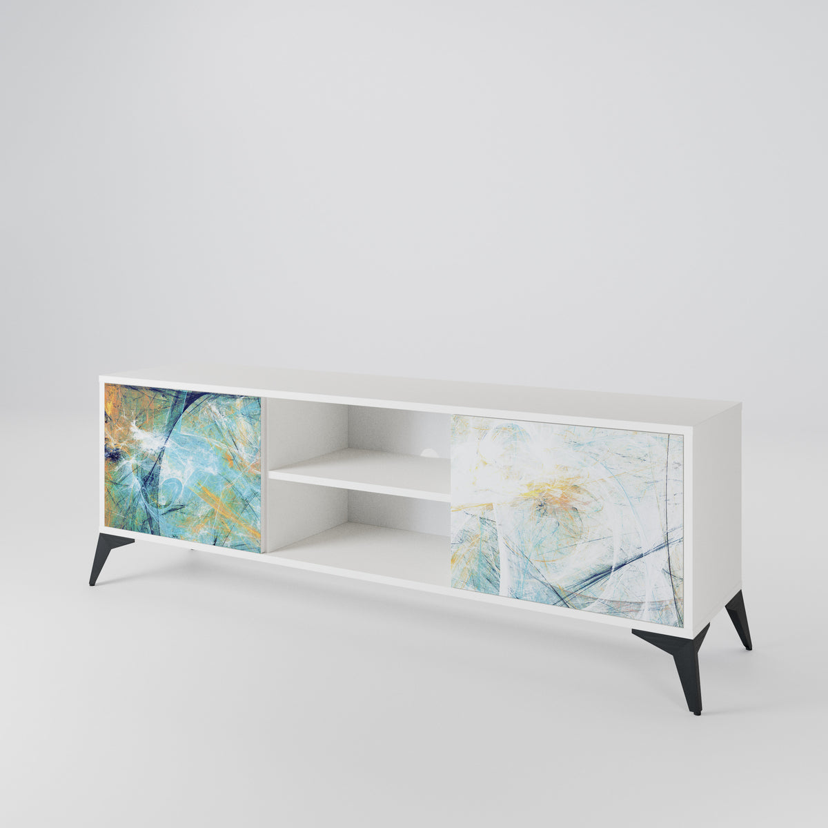 ABSTRACT THOUGHTS 2-Door TV Cabinet