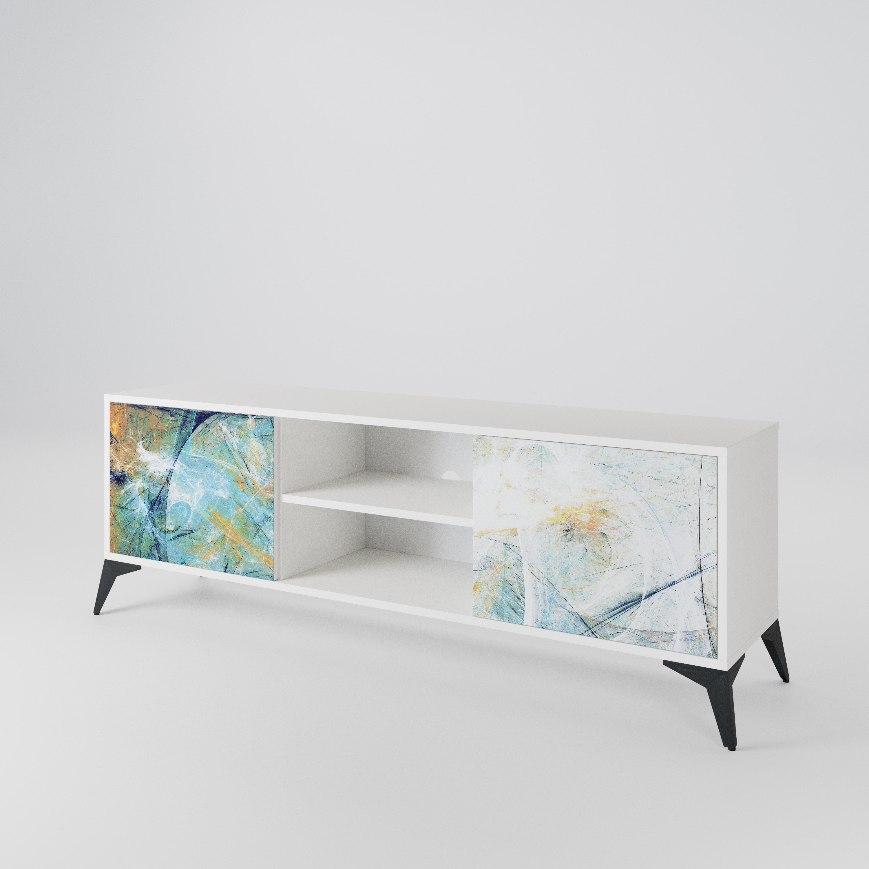 ABSTRACT THOUGHTS 2-Door TV Cabinet