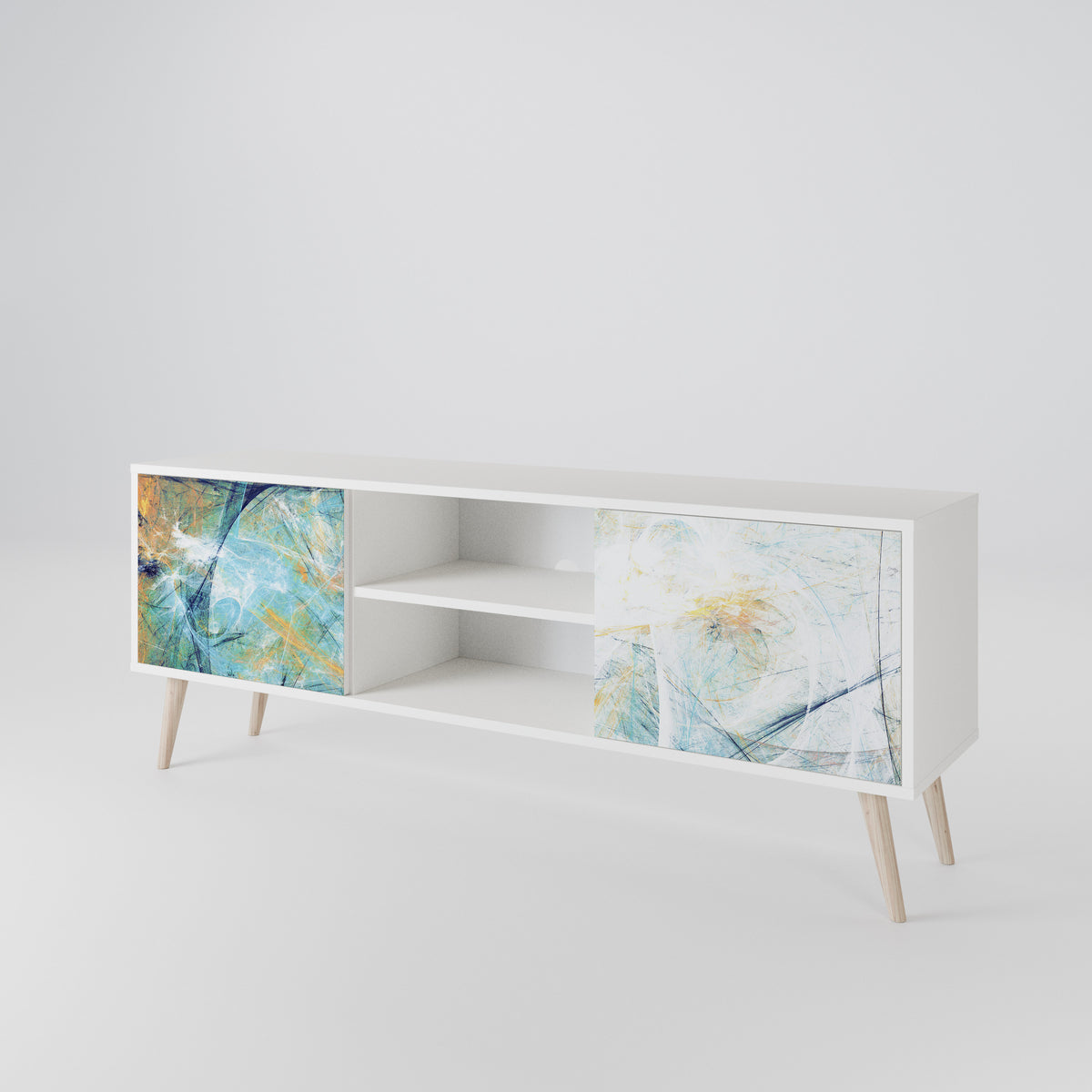 ABSTRACT THOUGHTS 2-Door TV Cabinet