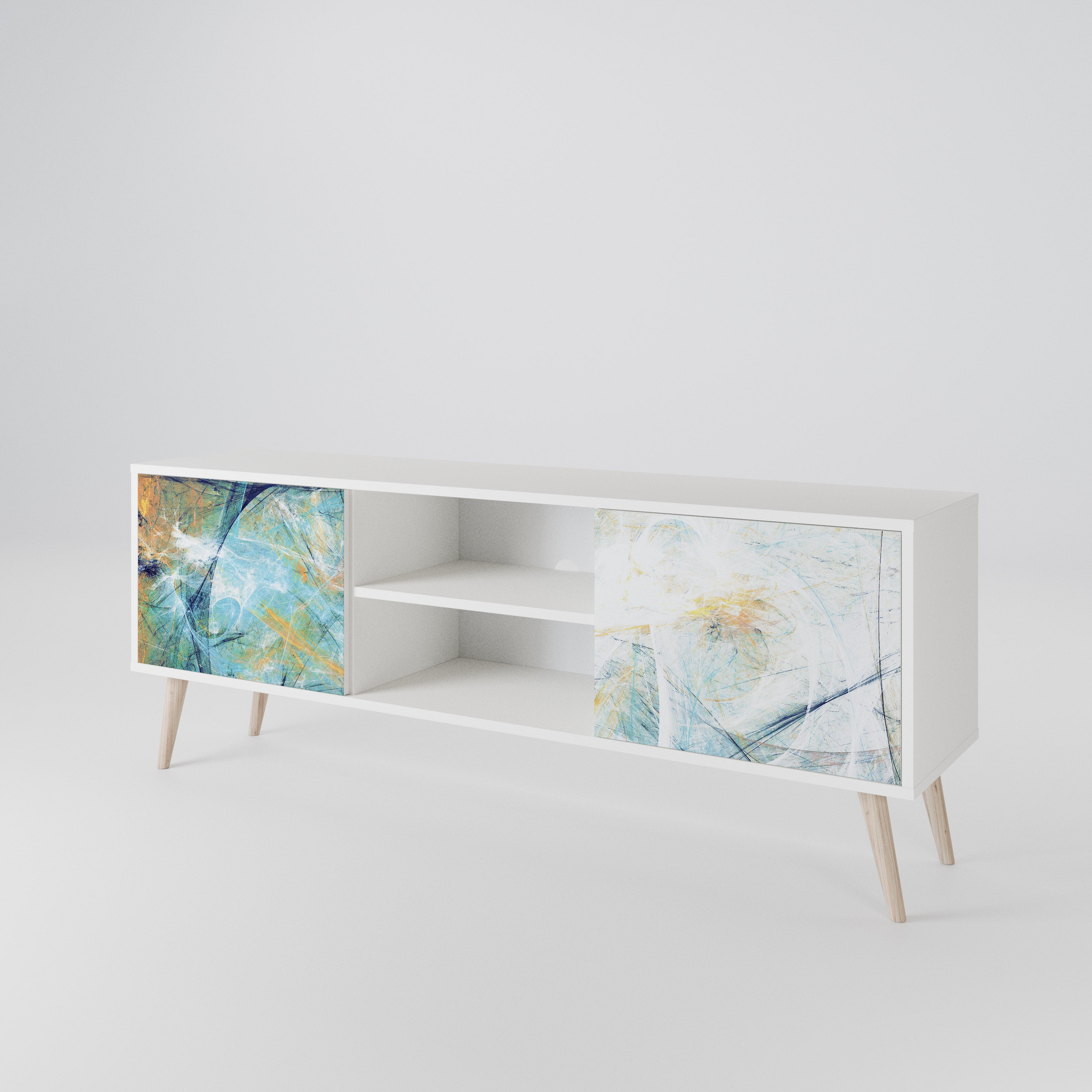 ABSTRACT THOUGHTS 2-Door TV Cabinet
