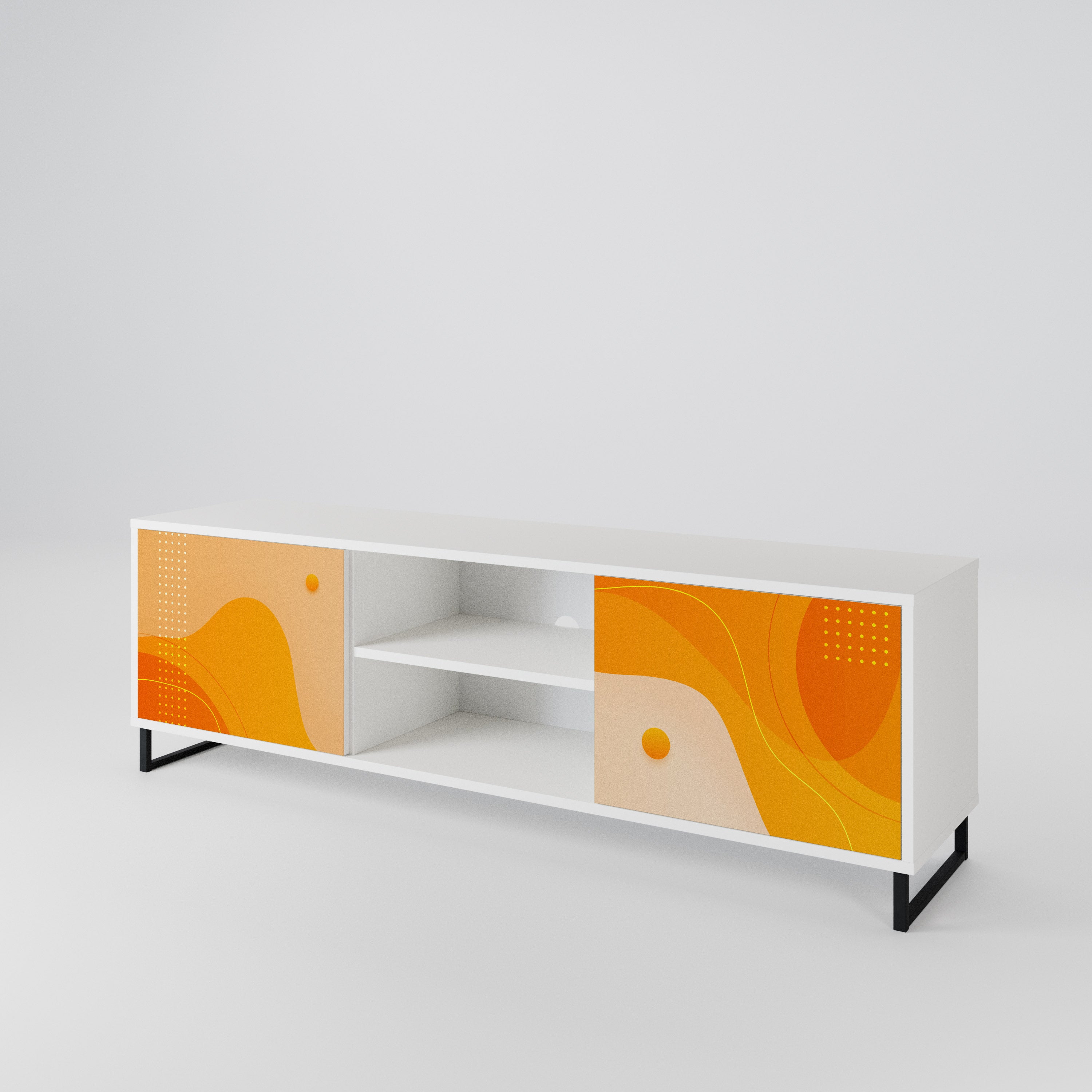 ORANGE ARRANGEMENT 2-Door TV Cabinet