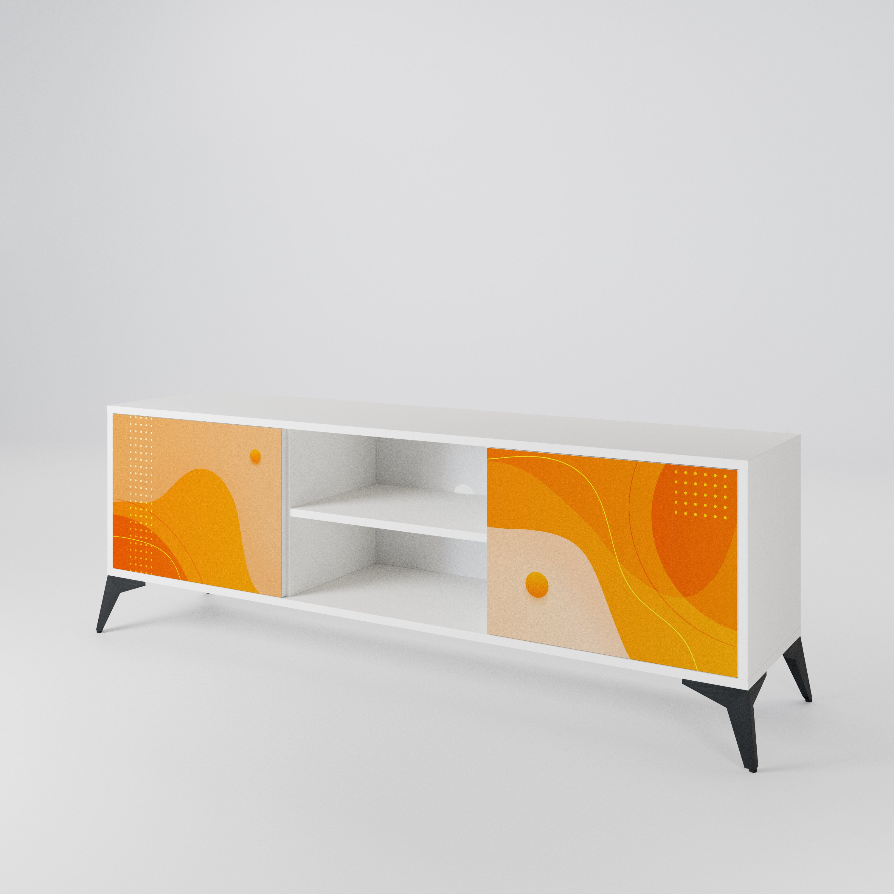 ORANGE ARRANGEMENT 2-Door TV Cabinet