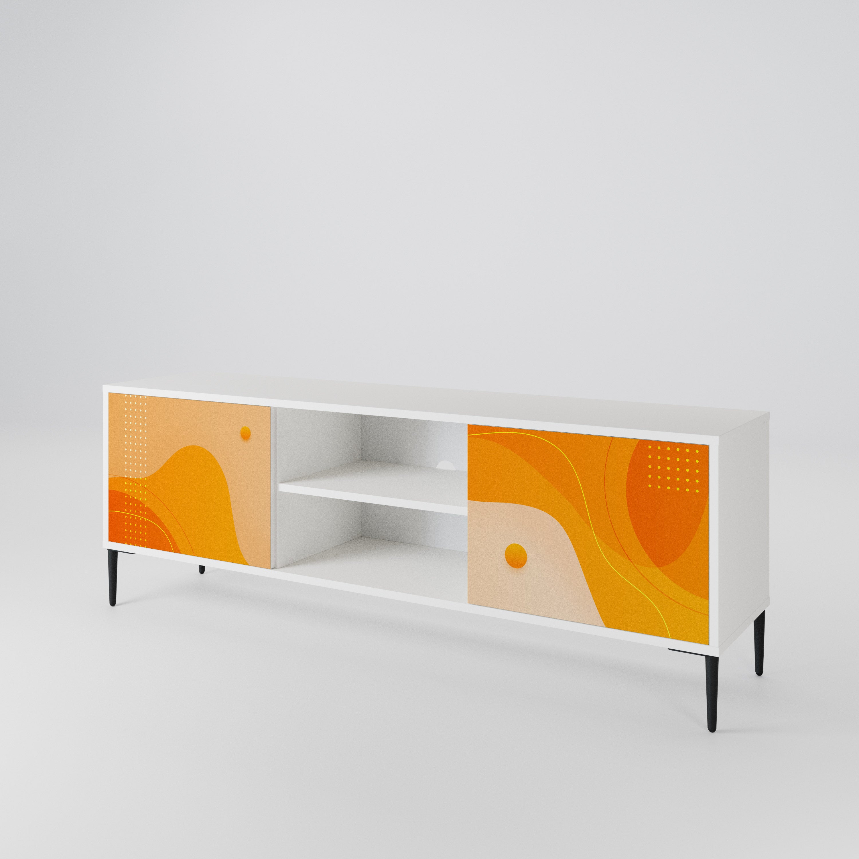 ORANGE ARRANGEMENT 2-Door TV Cabinet