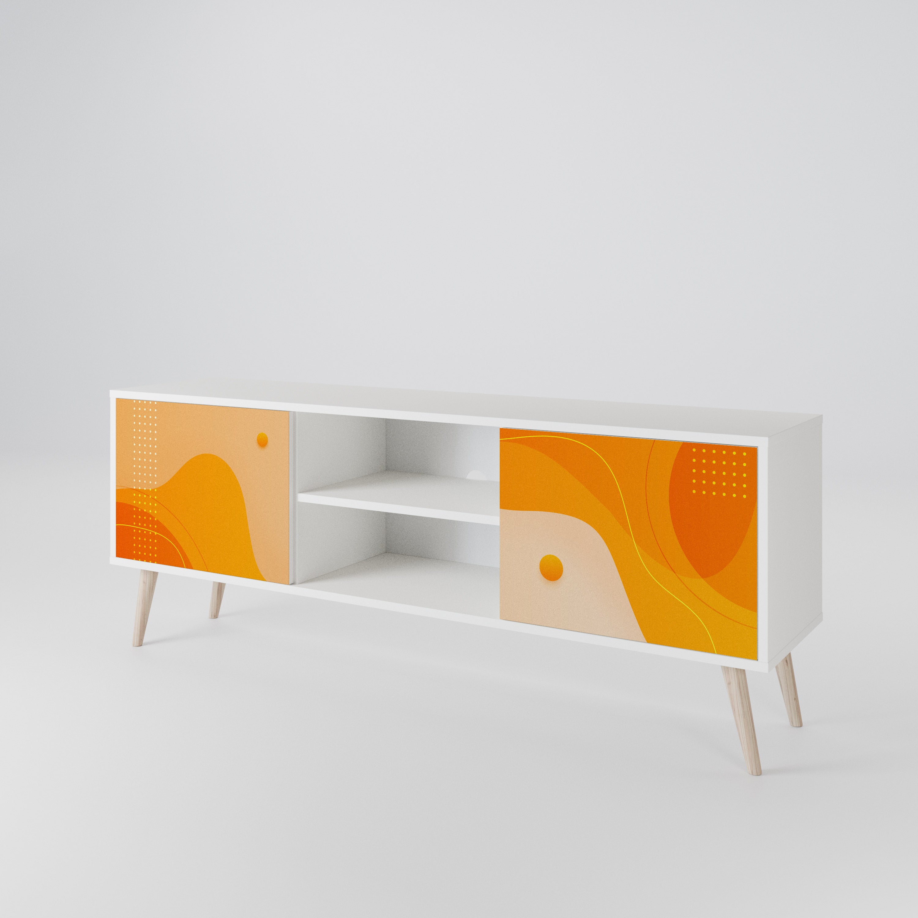 ORANGE ARRANGEMENT 2-Door TV Cabinet