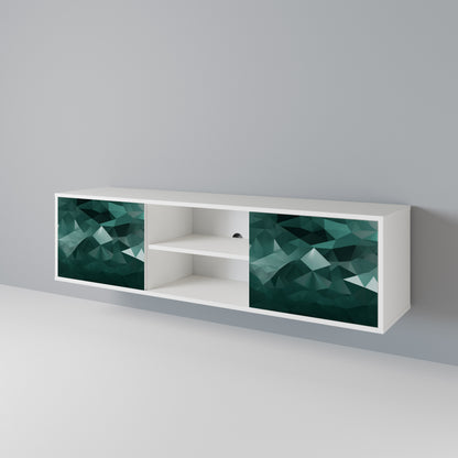 POLYGONAL FLOATING 2-Door TV Cabinet