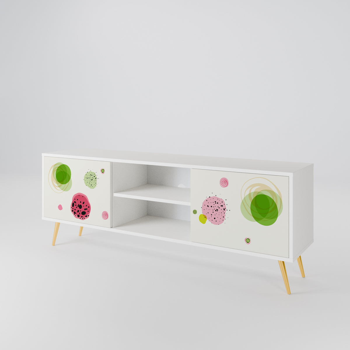 COLORFUL COSMOS 2-Door TV Cabinet