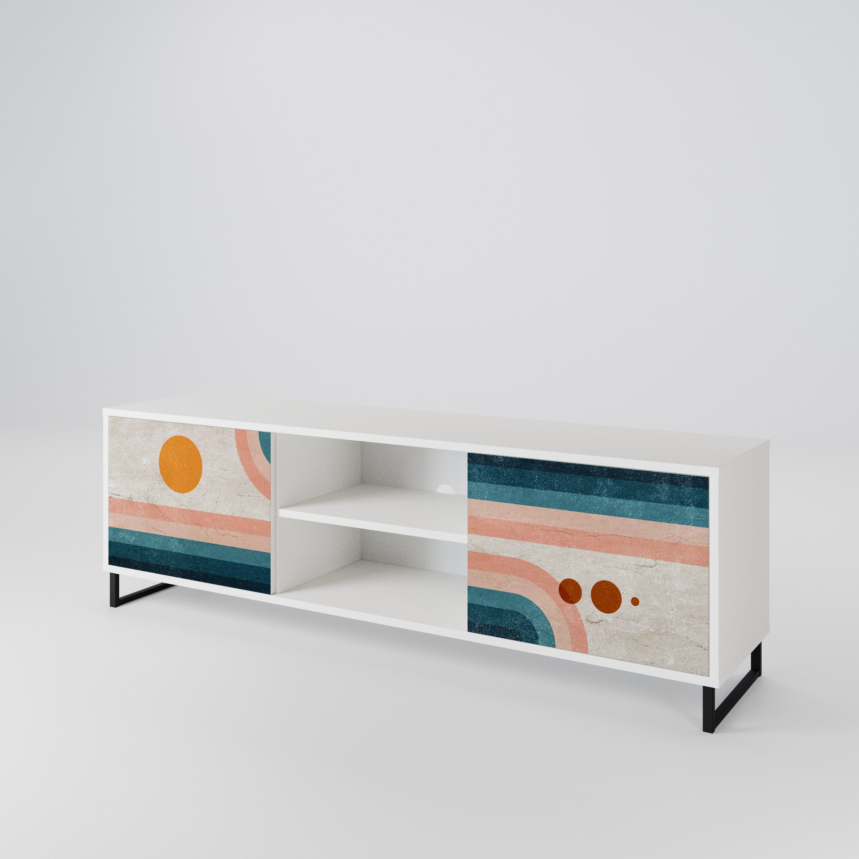 TWO HALVES 2-Door TV Cabinet