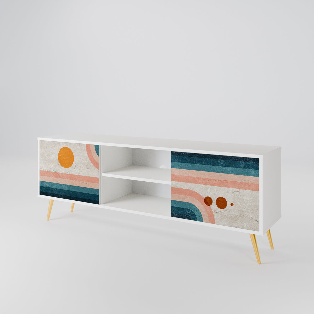 TWO HALVES 2-Door TV Cabinet