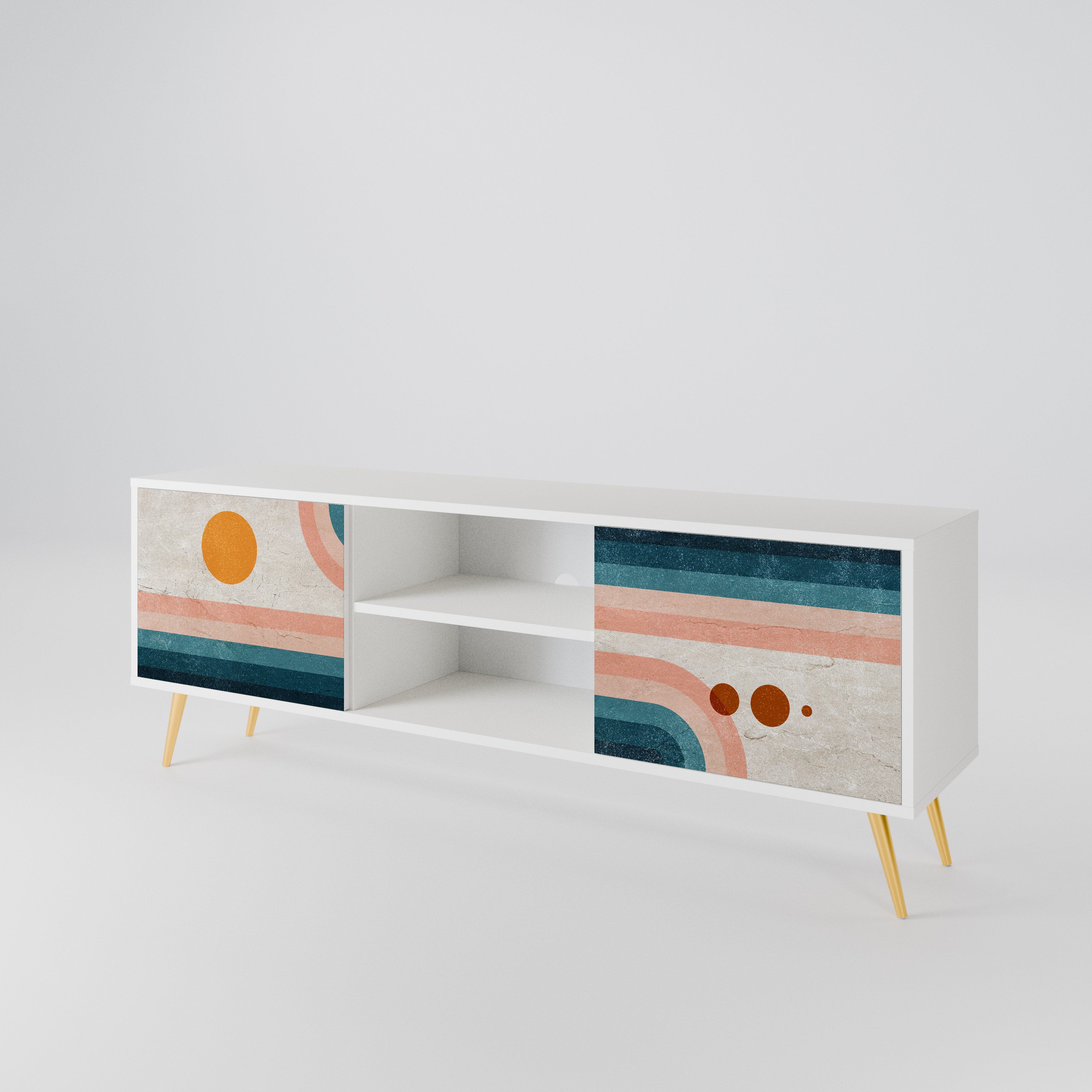 TWO HALVES 2-Door TV Cabinet