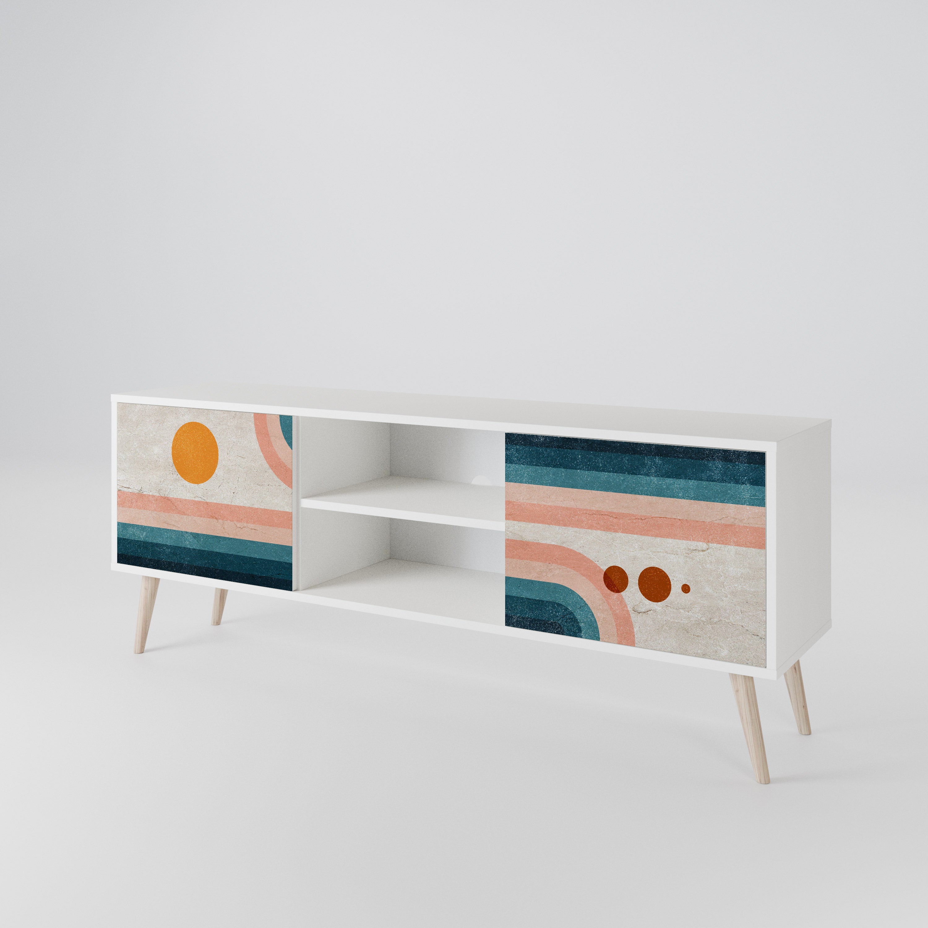 TWO HALVES 2-Door TV Cabinet