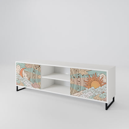 MYSTICAL STRUCTURE 2-Door TV Cabinet