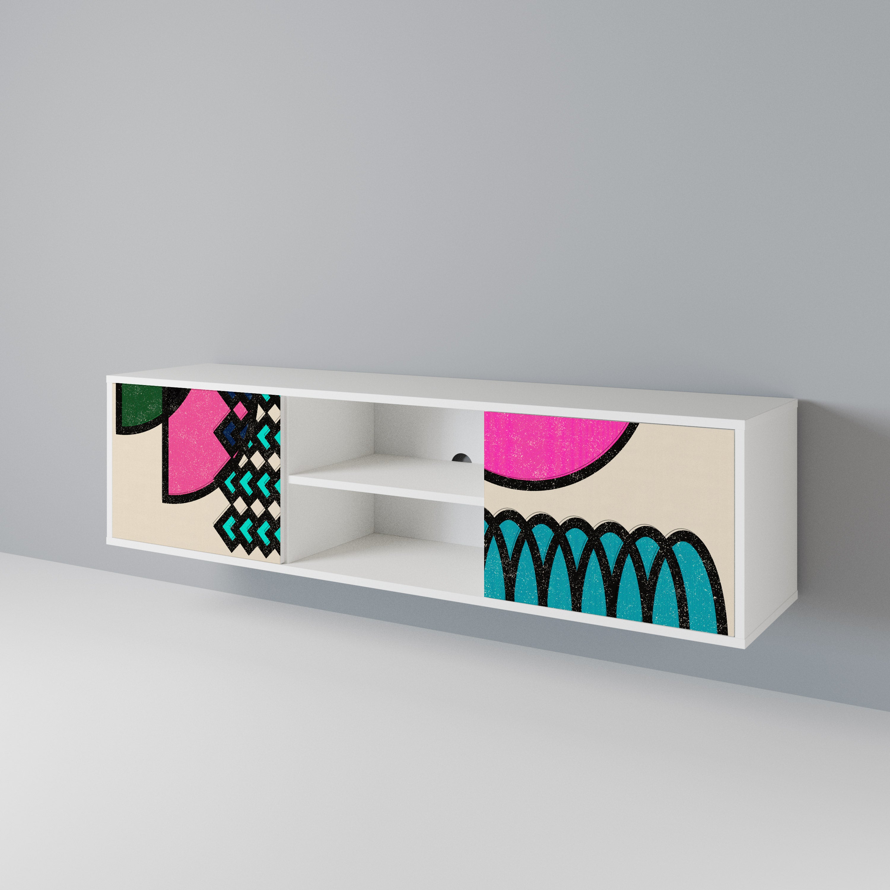 GEOMETRIC RHAPSODY 2-Door TV Cabinet