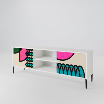GEOMETRIC RHAPSODY 2-Door TV Cabinet