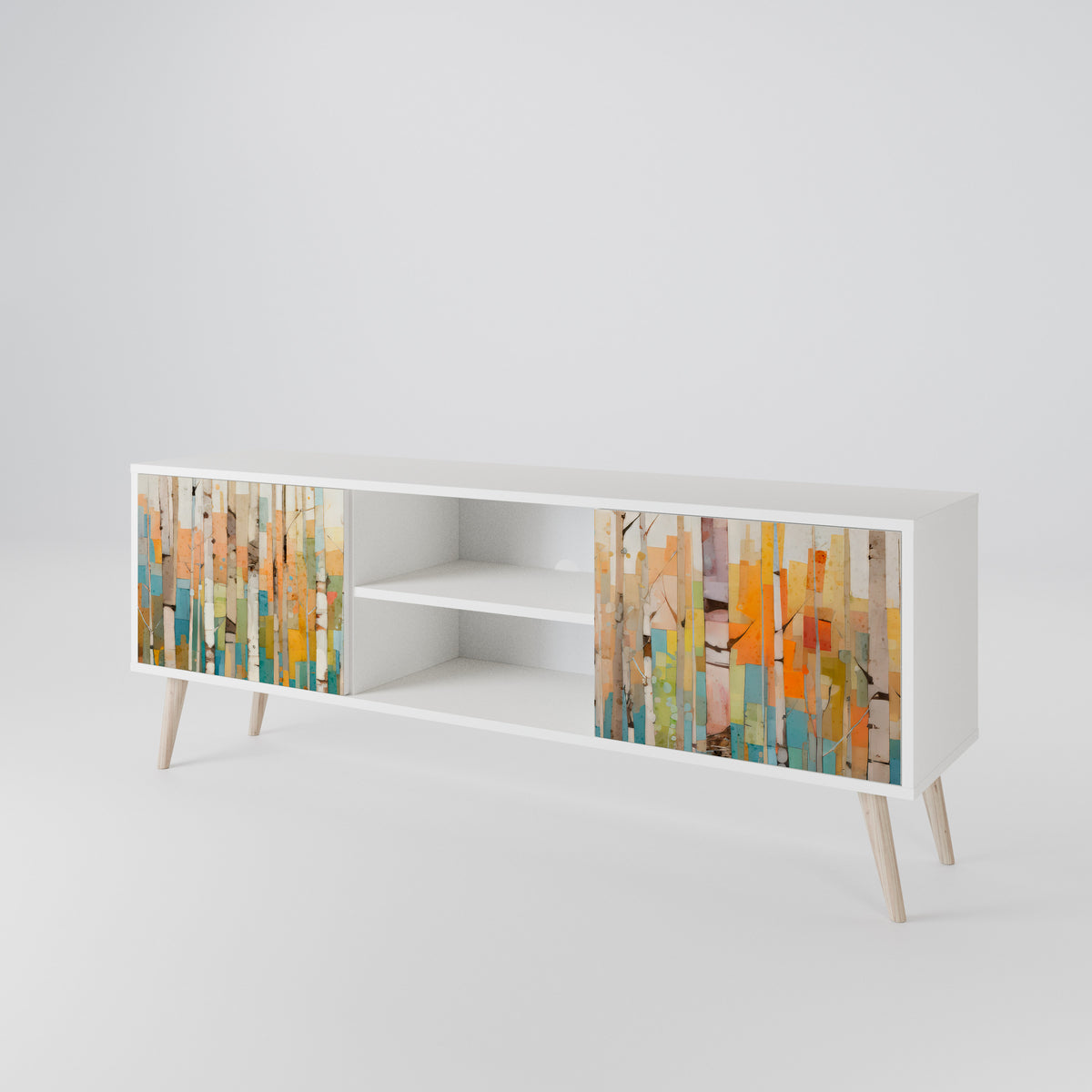 BIRCH KALEIDOSCOPE 2-Door TV Cabinet