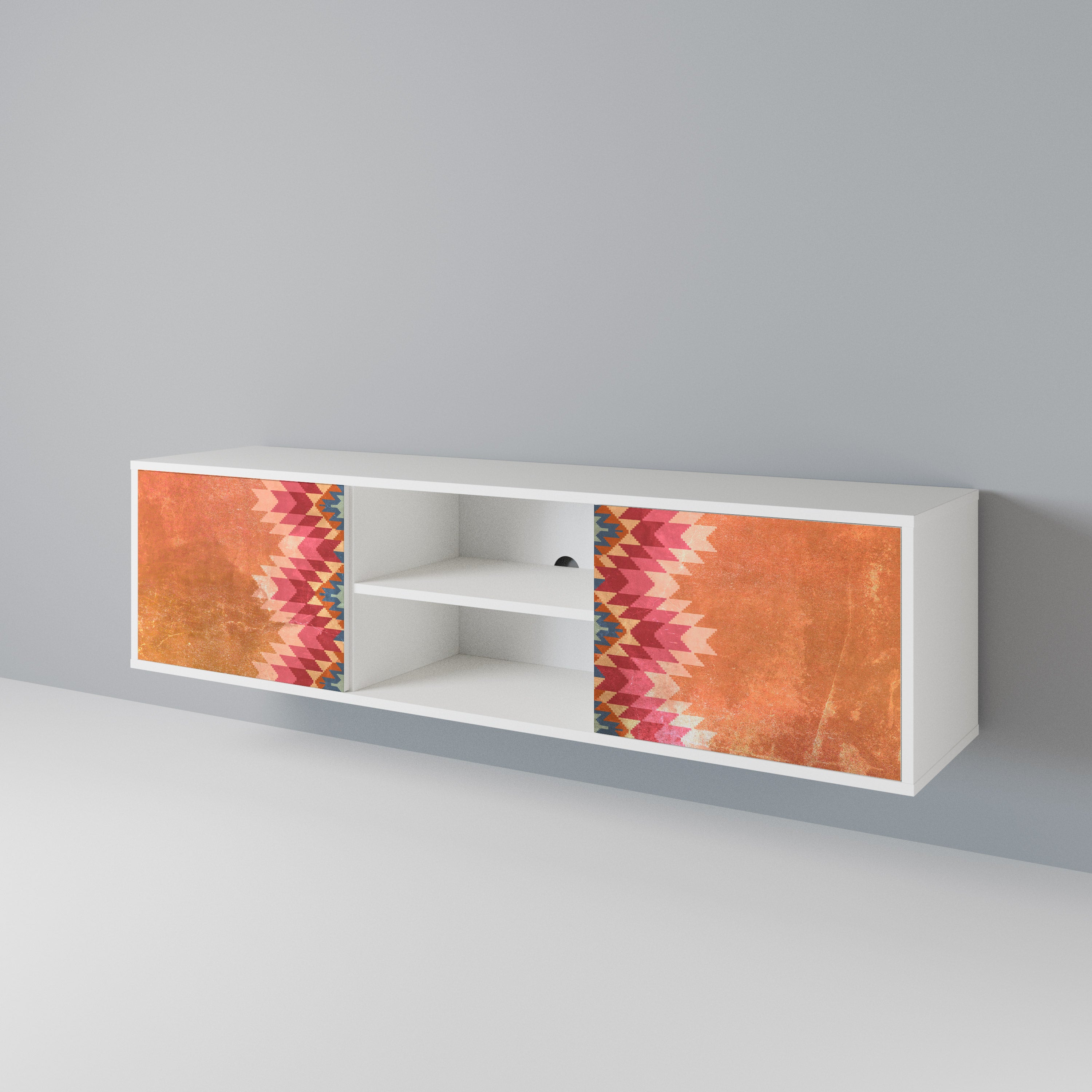 INDIAN FOLK 2-Door TV Cabinet