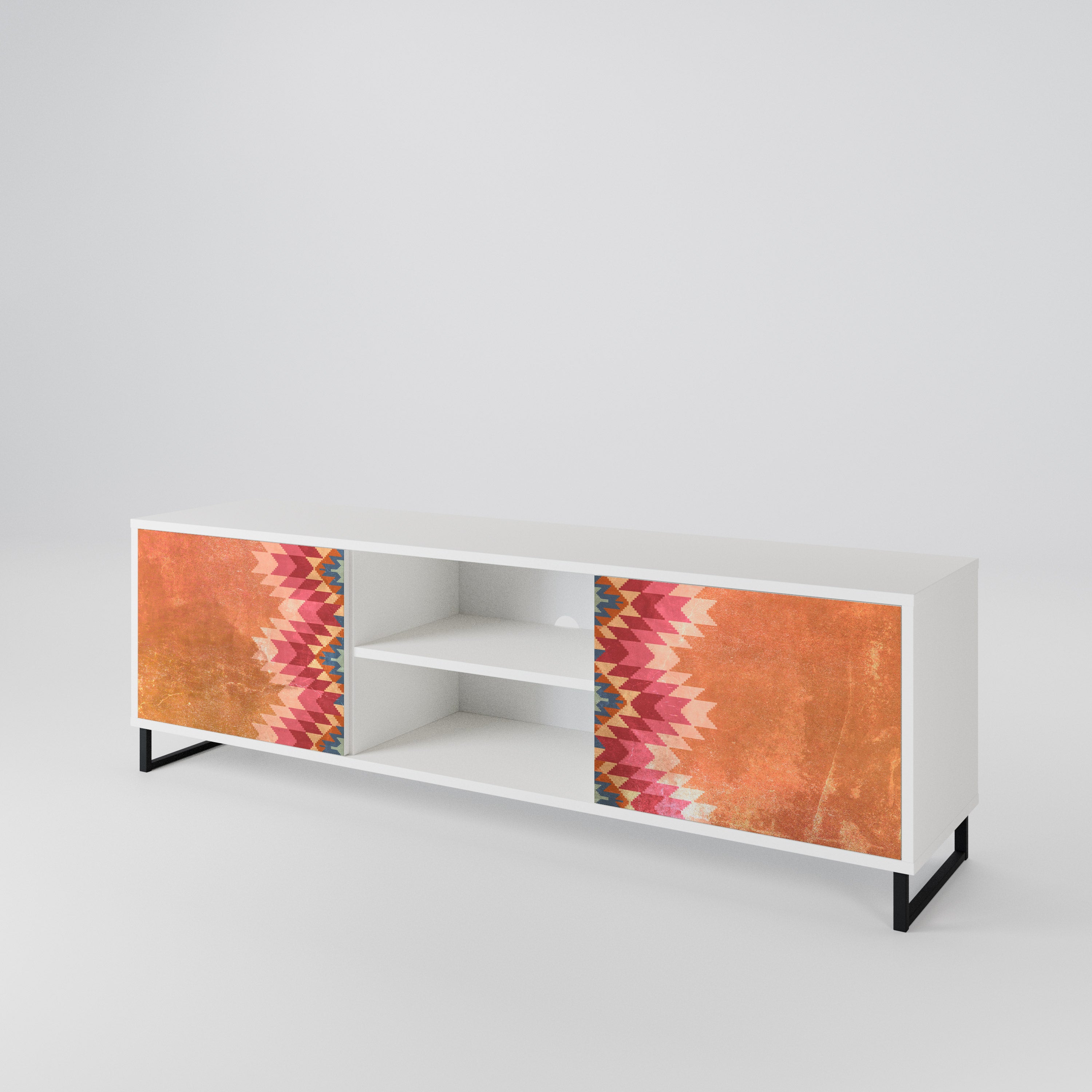 INDIAN FOLK 2-Door TV Cabinet