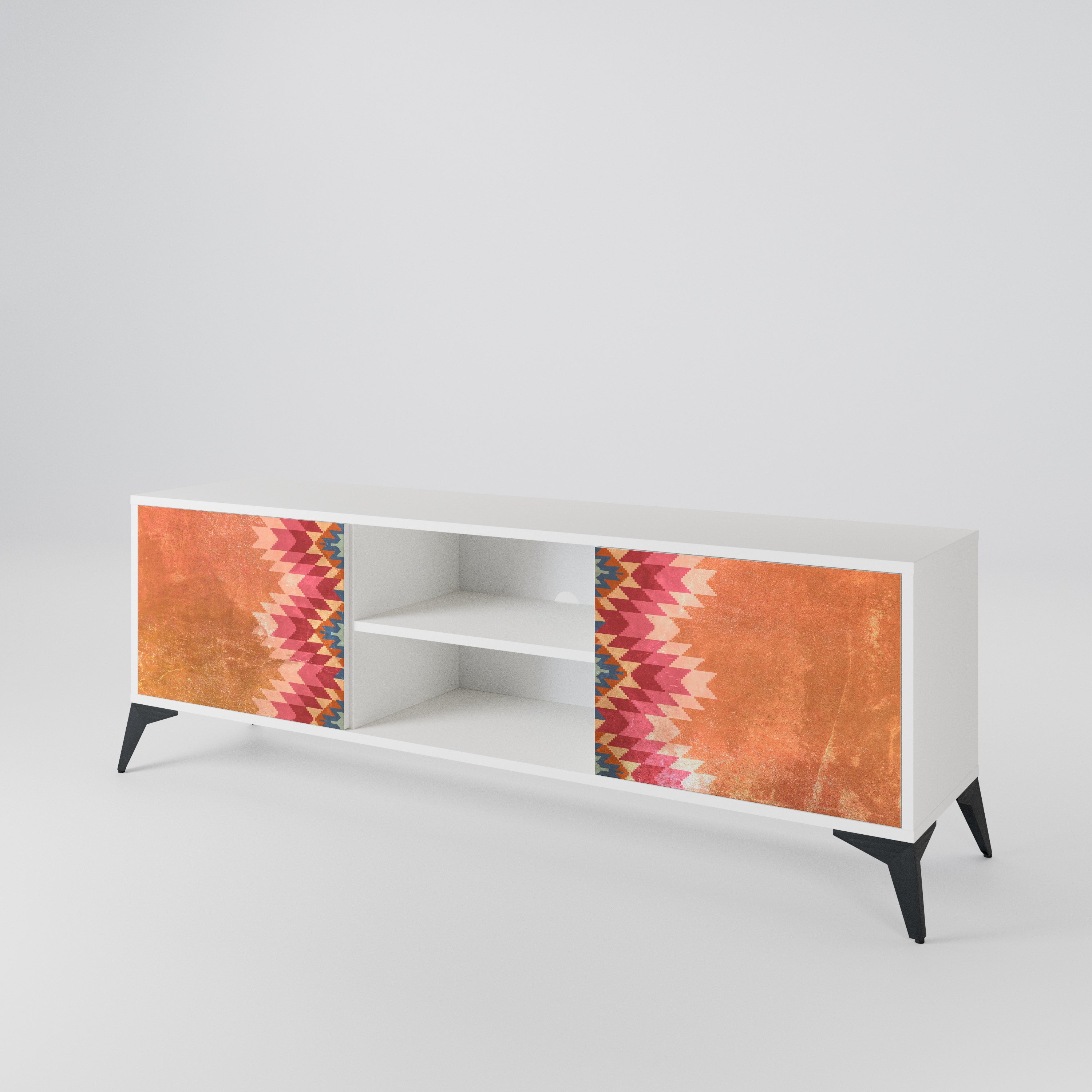 INDIAN FOLK 2-Door TV Cabinet
