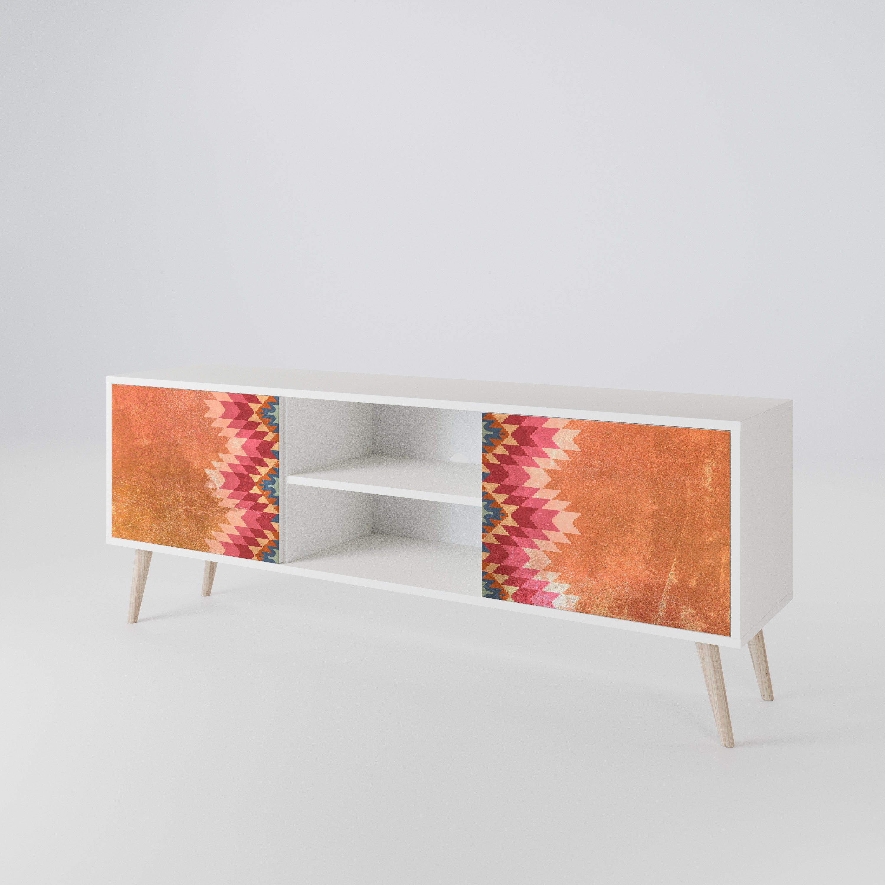 INDIAN FOLK 2-Door TV Cabinet