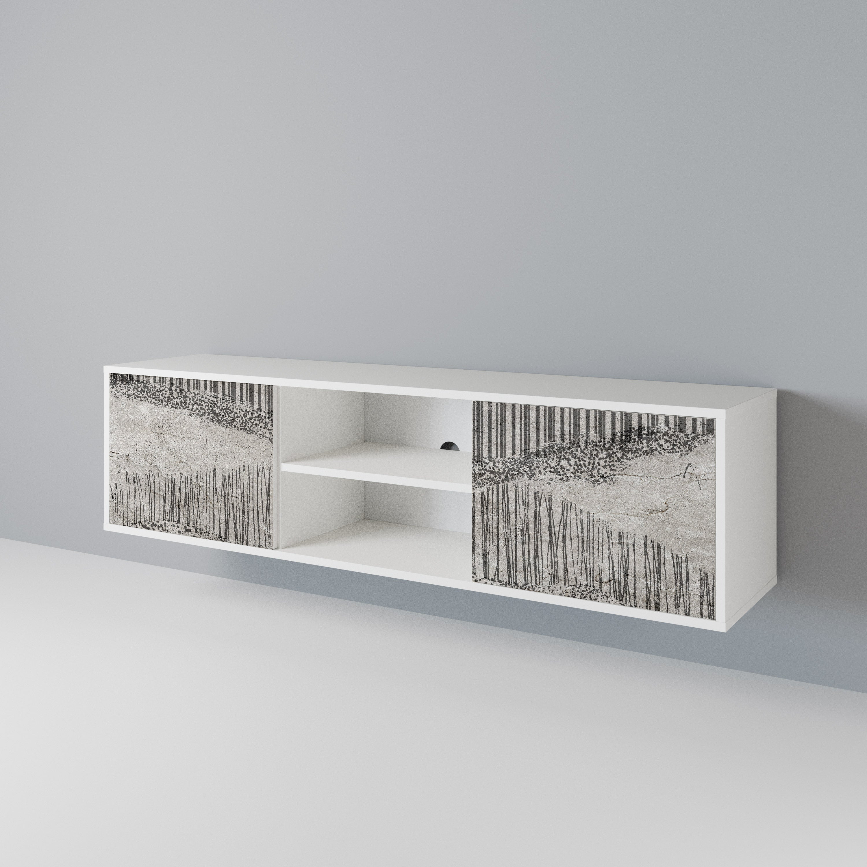 GRAIN LINES 2-Door TV Cabinet