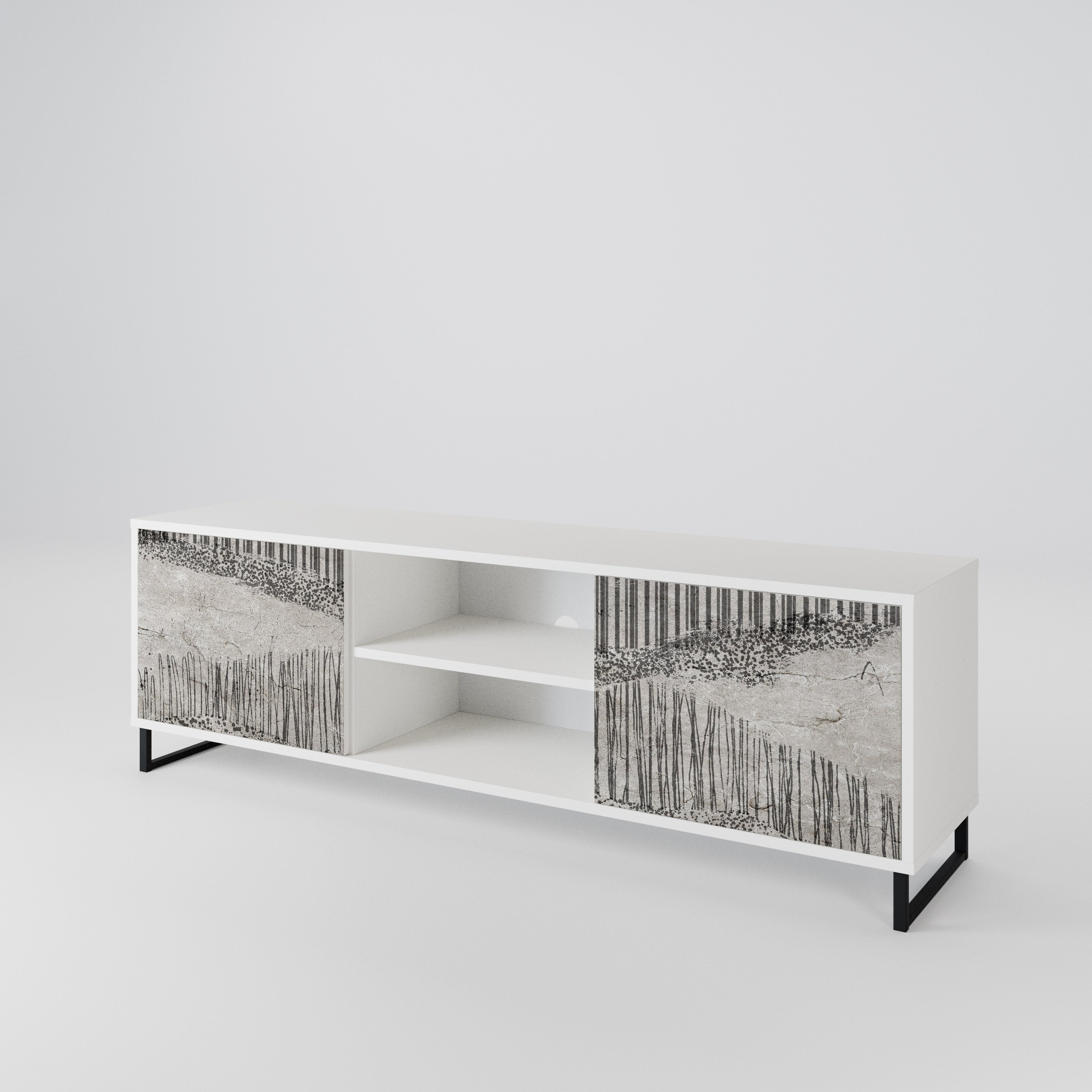 GRAIN LINES 2-Door TV Cabinet