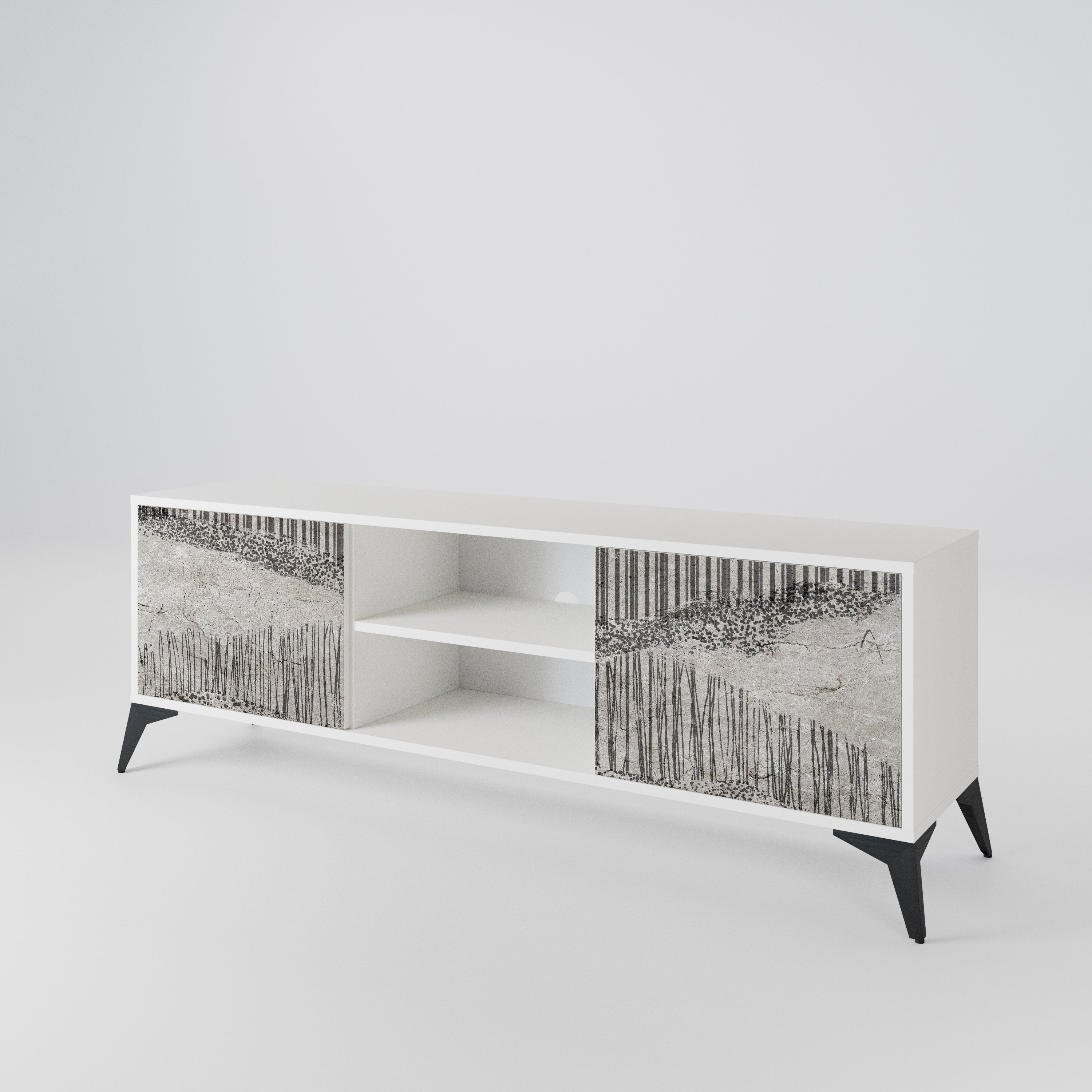 GRAIN LINES 2-Door TV Cabinet