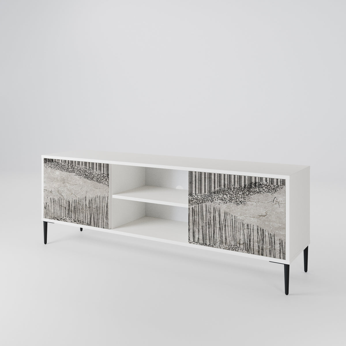 GRAIN LINES 2-Door TV Cabinet