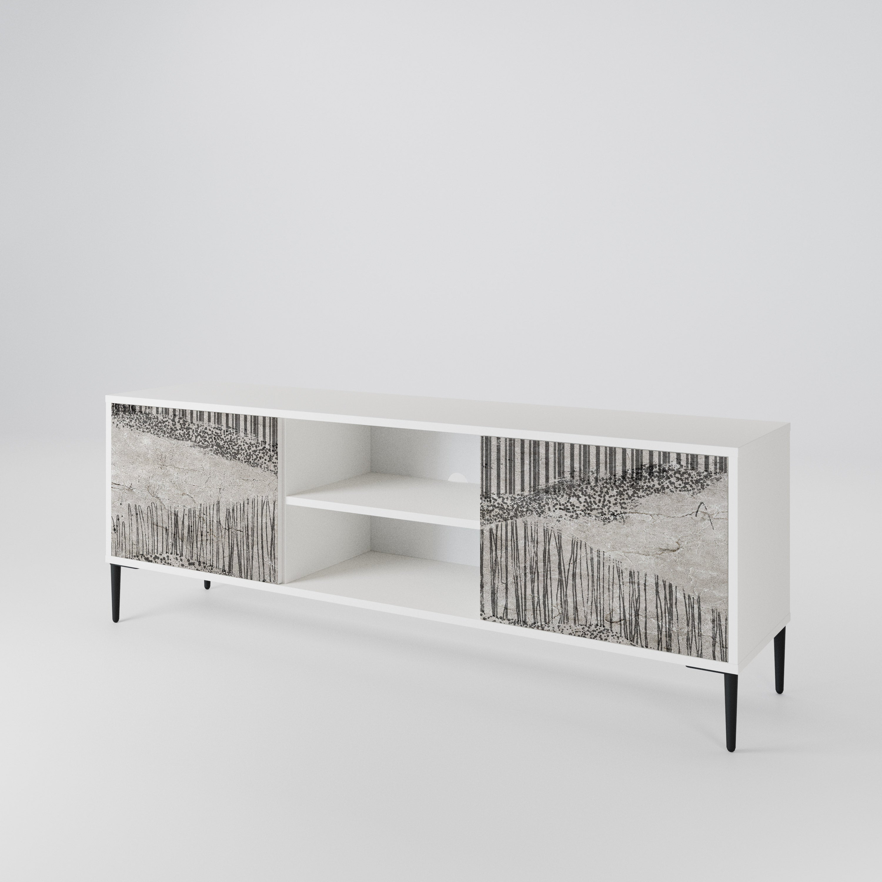 GRAIN LINES 2-Door TV Cabinet