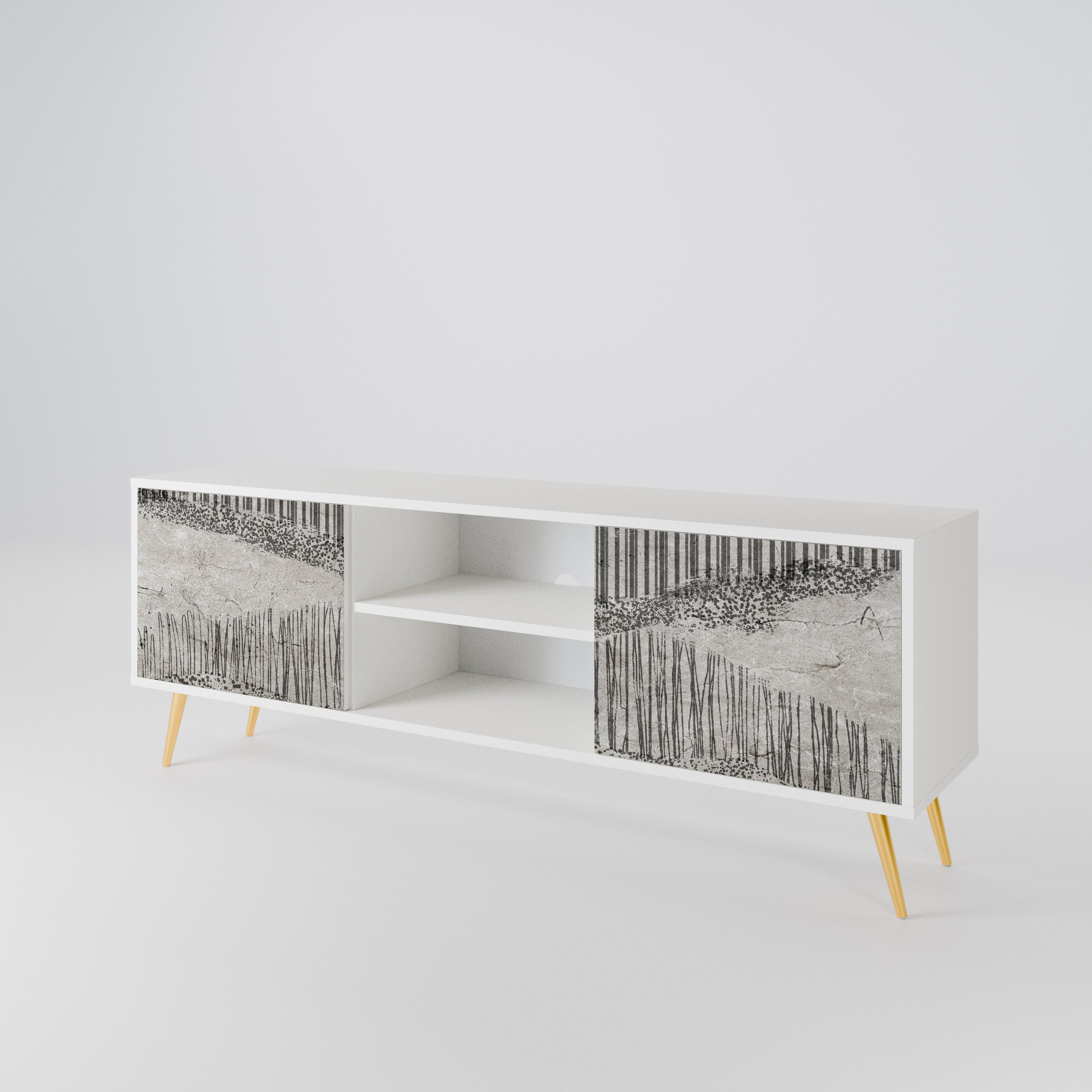 GRAIN LINES 2-Door TV Cabinet