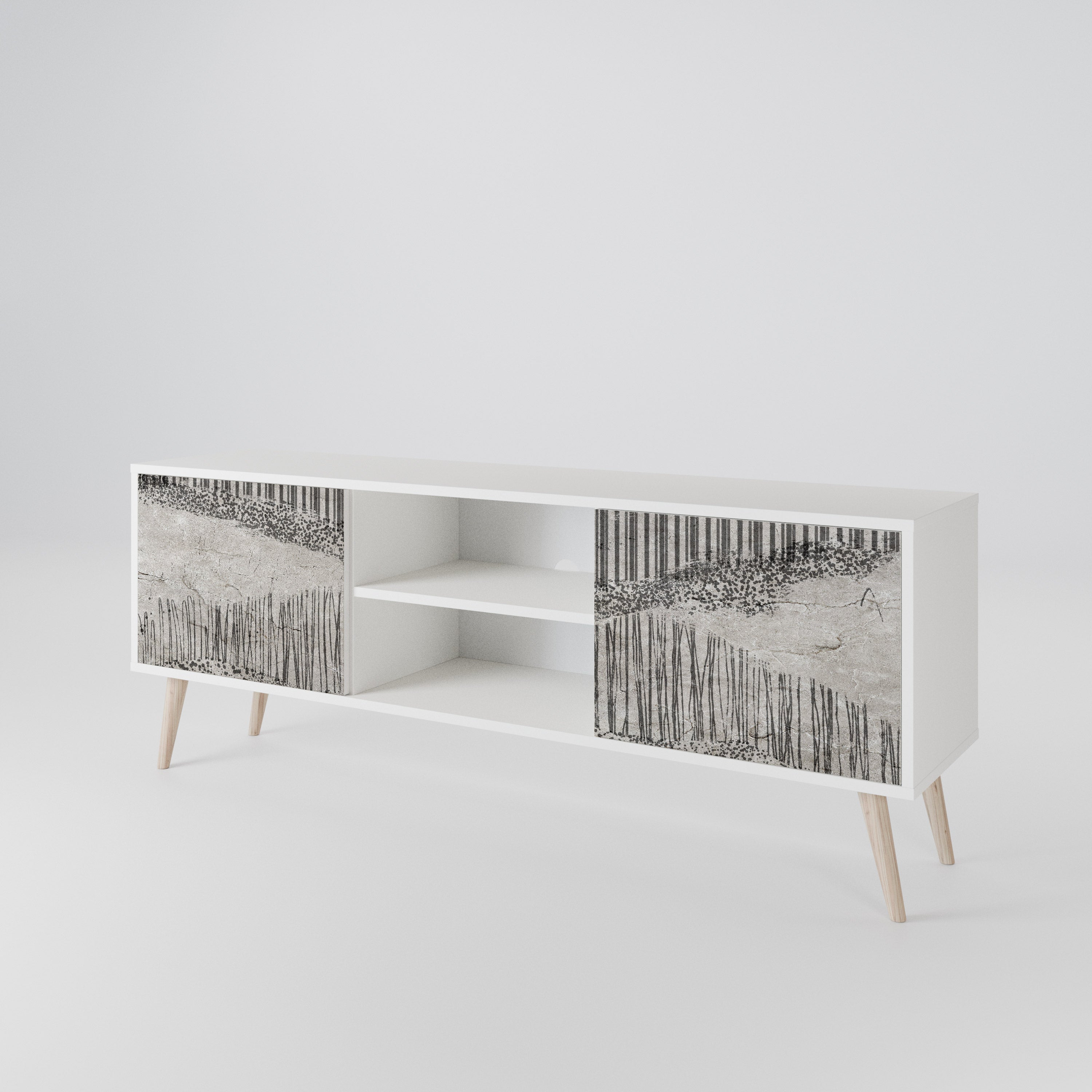 GRAIN LINES 2-Door TV Cabinet