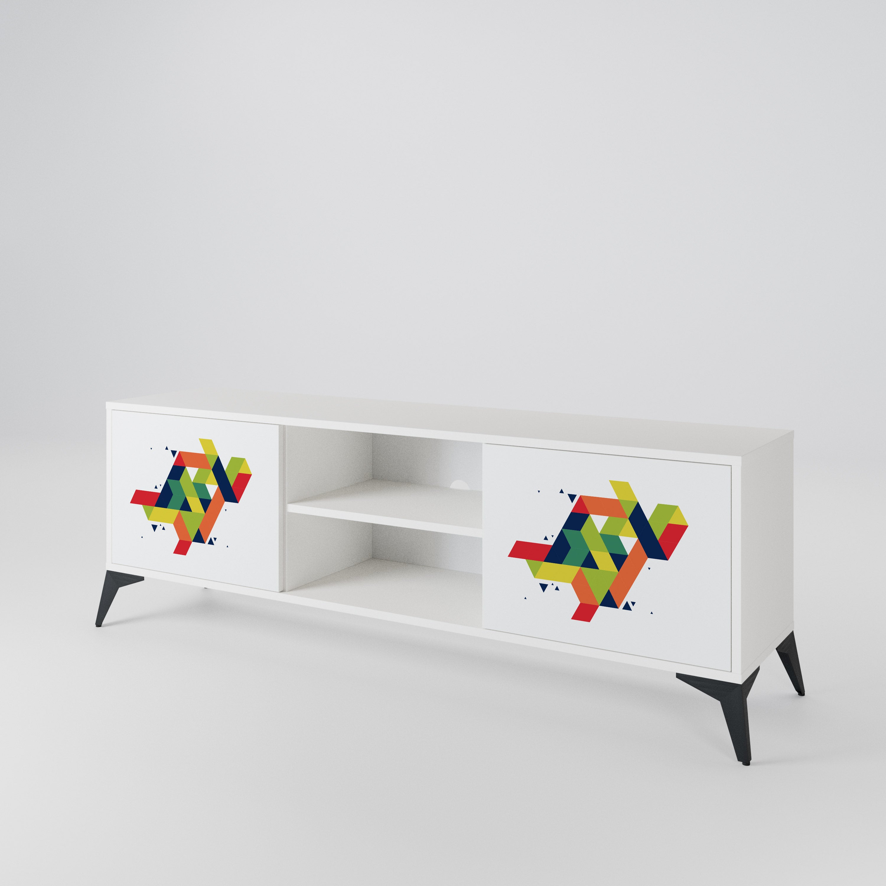 FUTURE SIGN 2-Door TV Cabinet