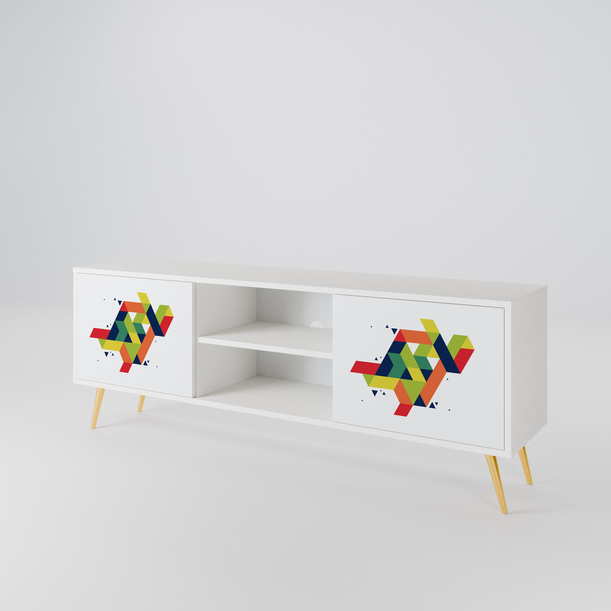 FUTURE SIGN 2-Door TV Cabinet