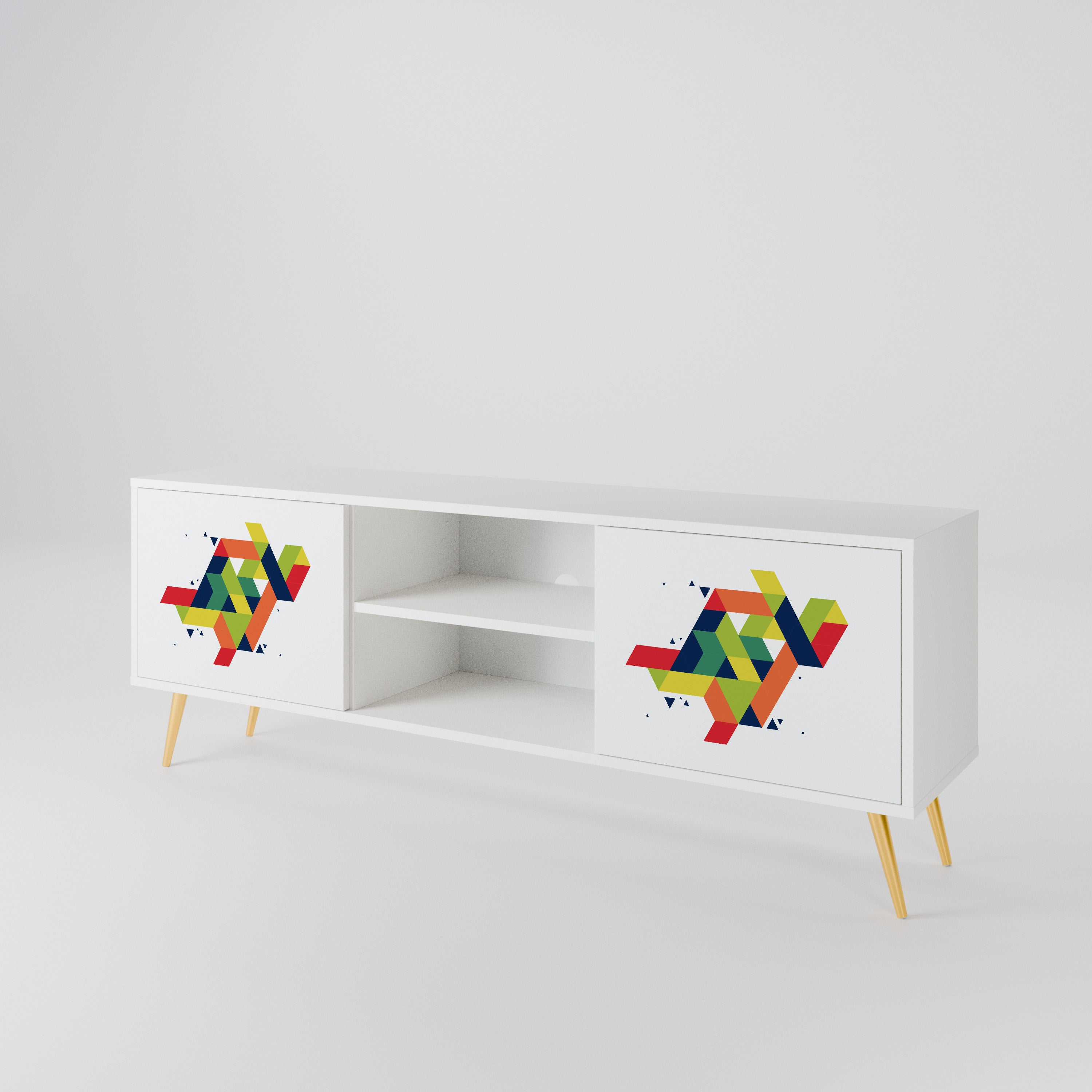 FUTURE SIGN 2-Door TV Cabinet