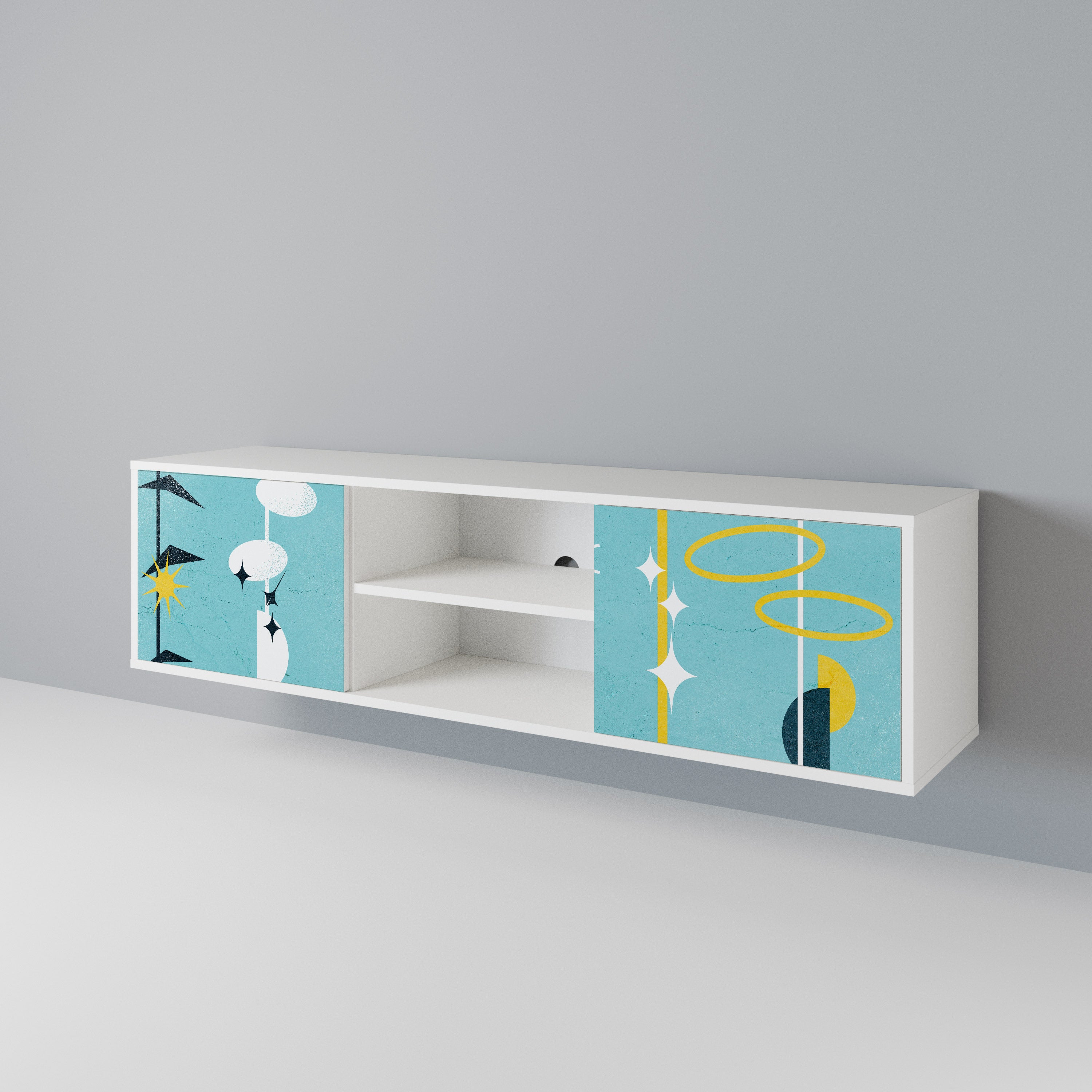 PATHS TO HAPPINESS 2-Door TV Cabinet