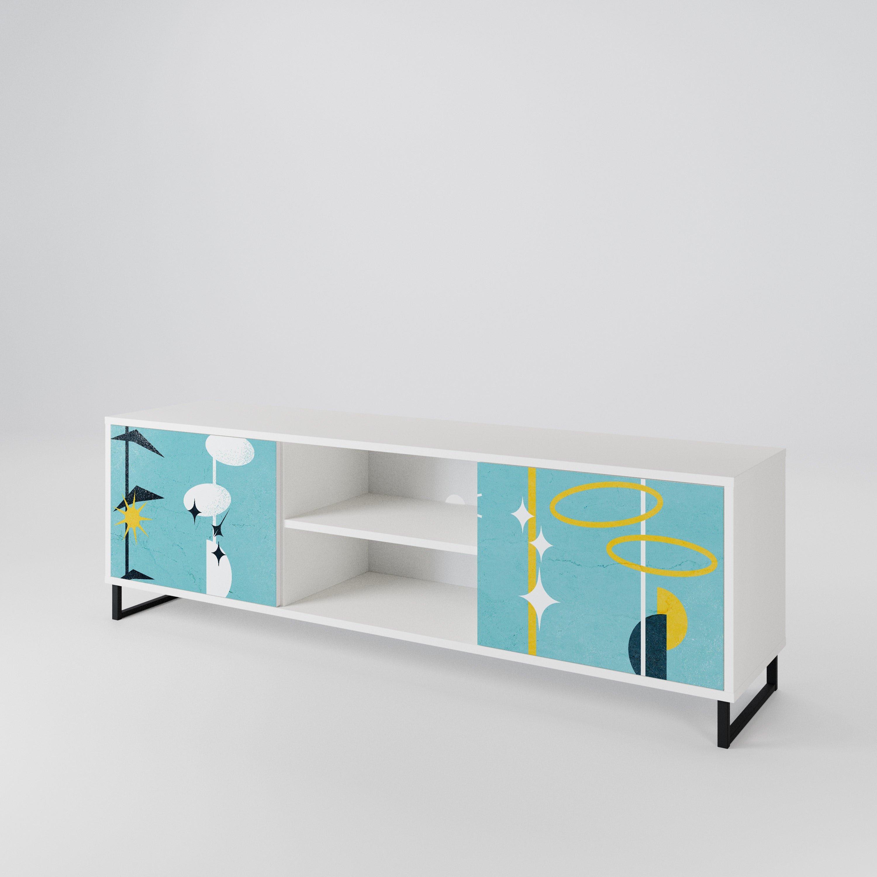 PATHS TO HAPPINESS 2-Door TV Cabinet