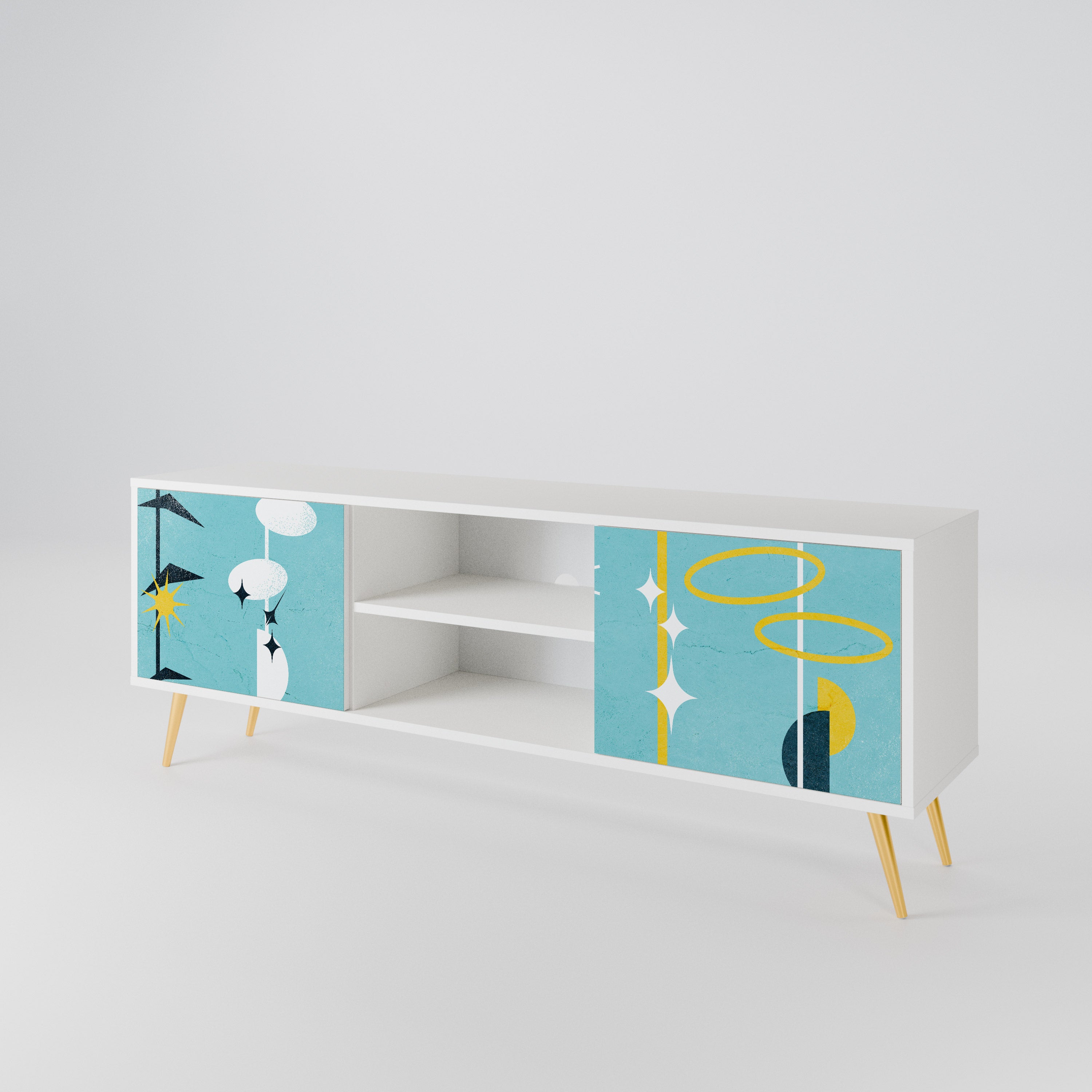 PATHS TO HAPPINESS 2-Door TV Cabinet