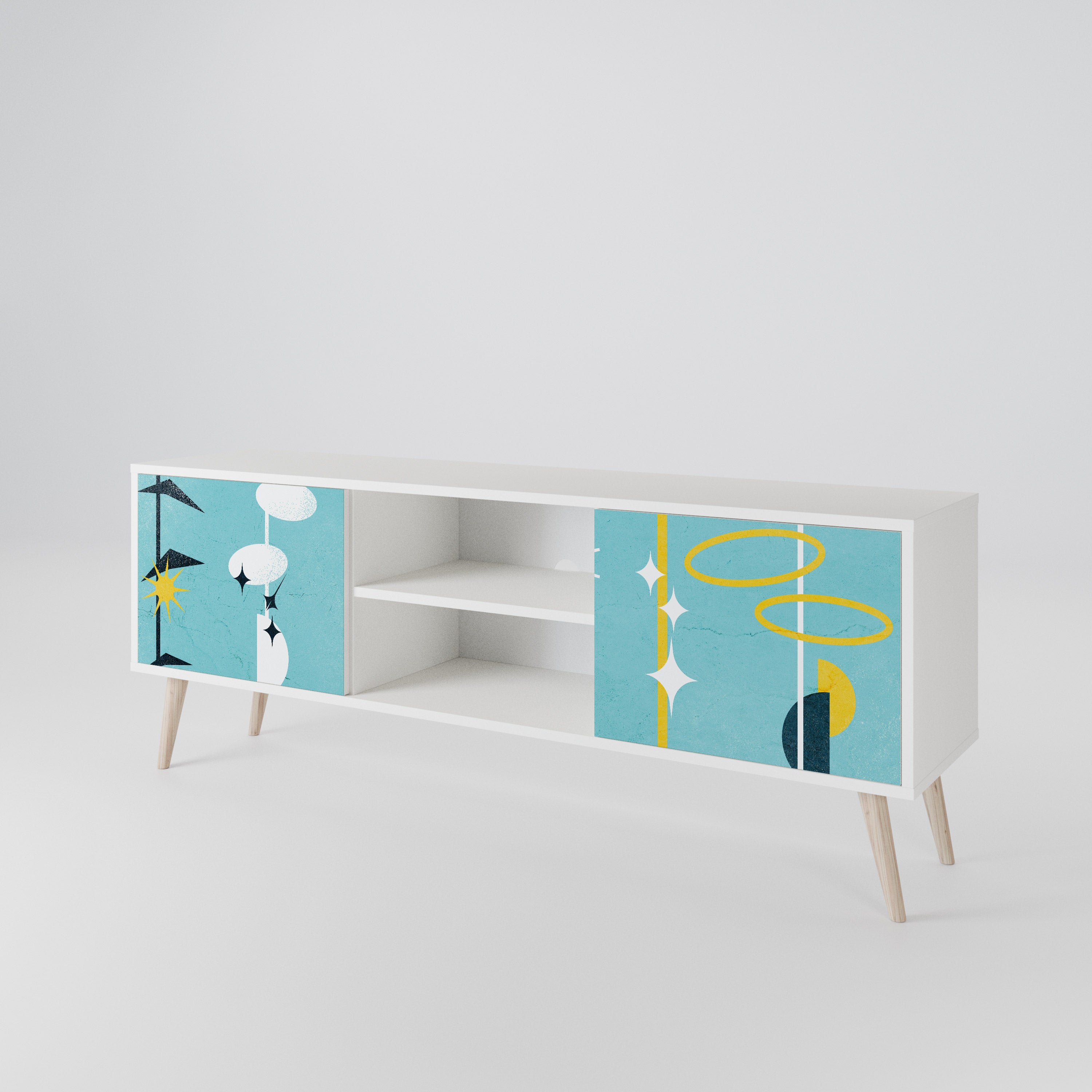 PATHS TO HAPPINESS 2-Door TV Cabinet