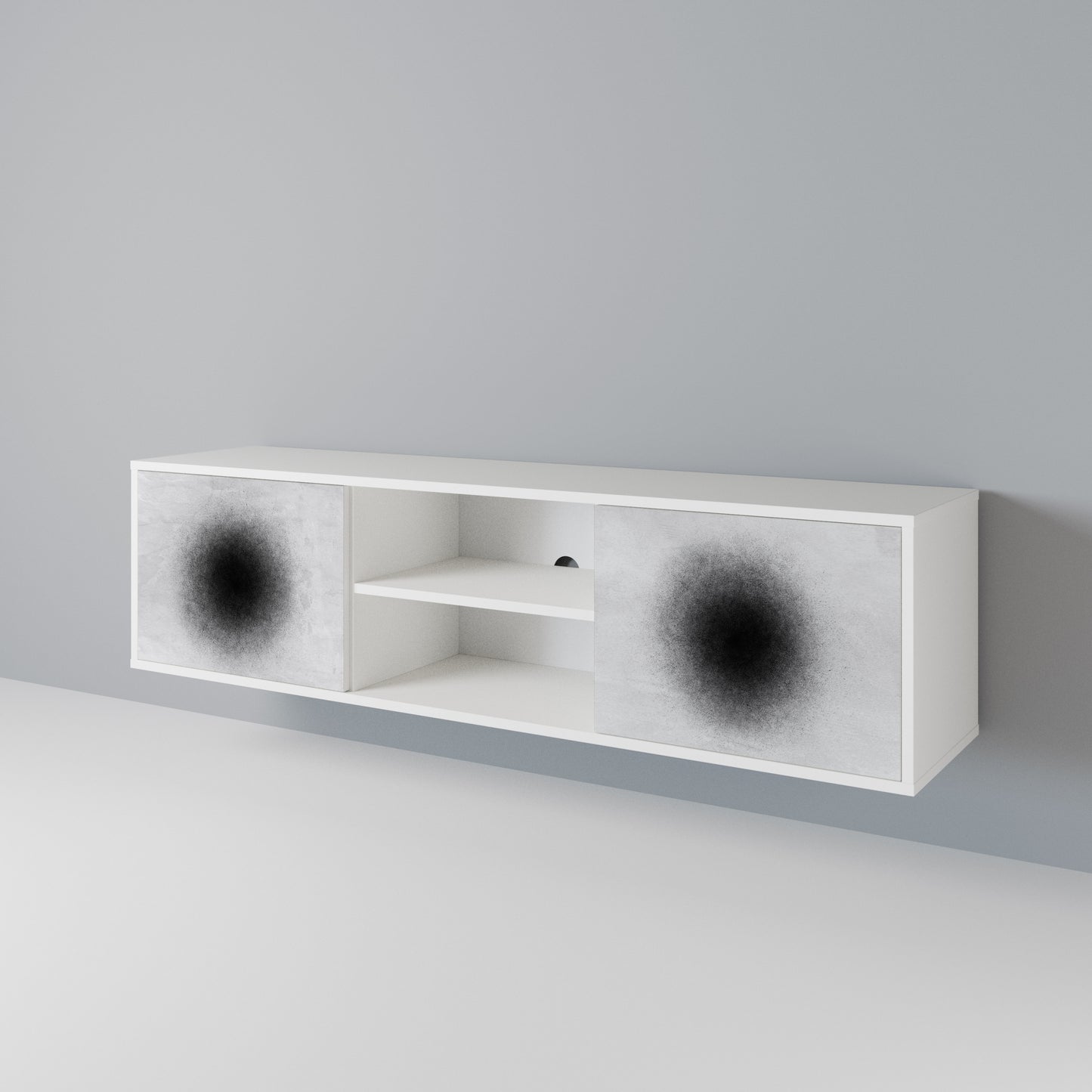 BLACK HOLE 2-Door TV Cabinet